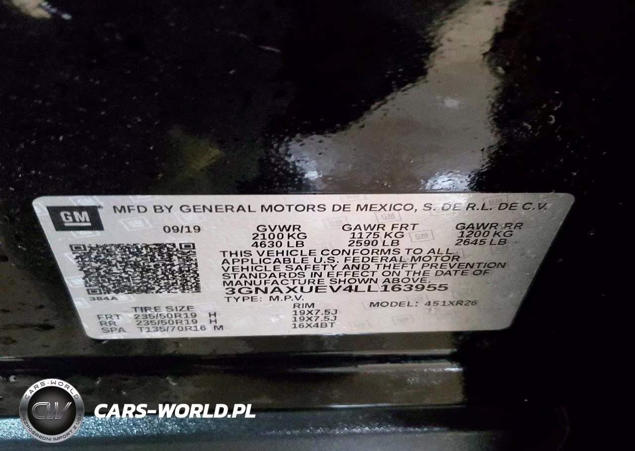2020 Chevrolet Equinox Lt VIN:3GNAXUEV4LL163955 - 13