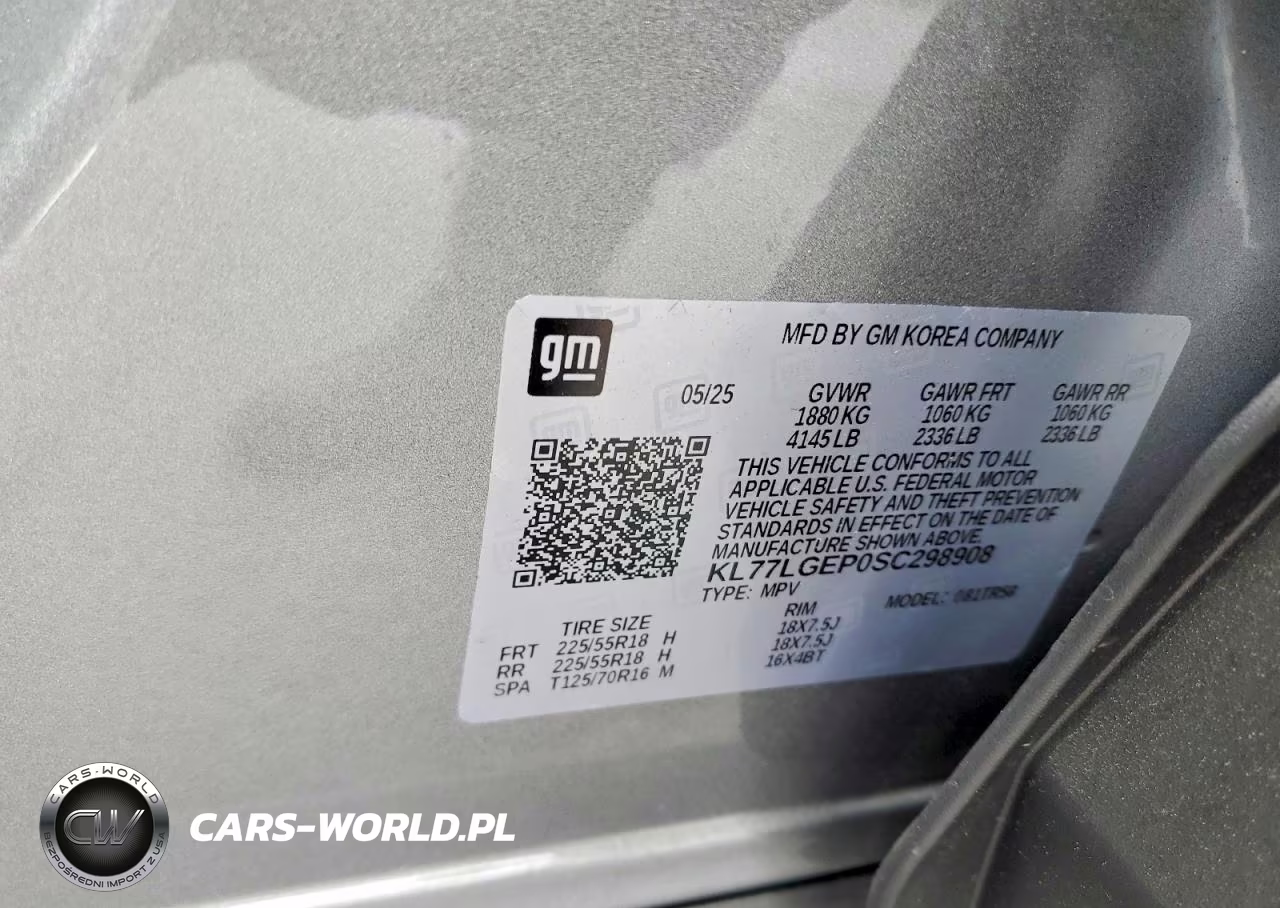 2025 Chevrolet Trax 1Rs VIN:KL77LGEP0SC298908 - 13