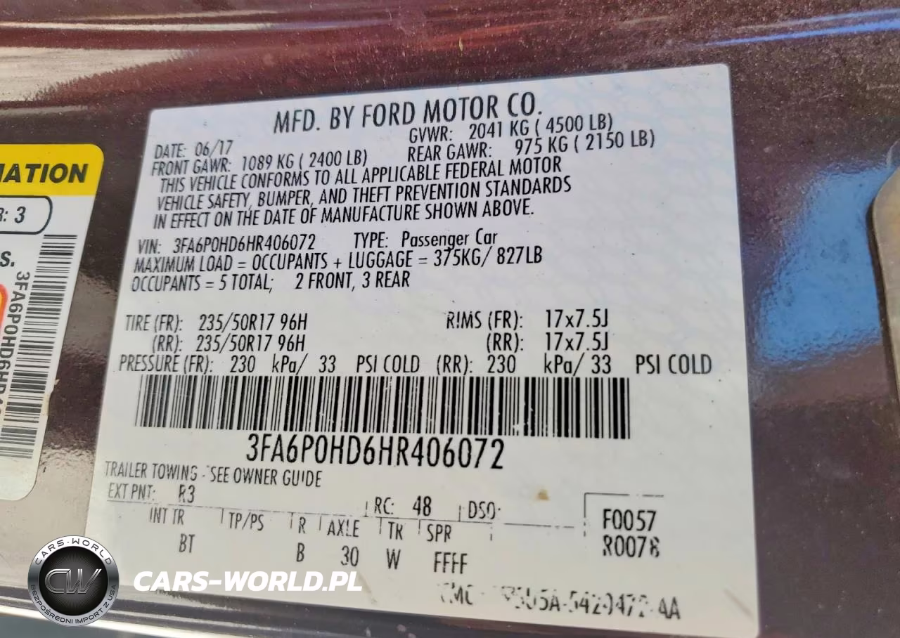 2017 Ford Fusion Se VIN:3FA6P0HD6HR406072 - 12