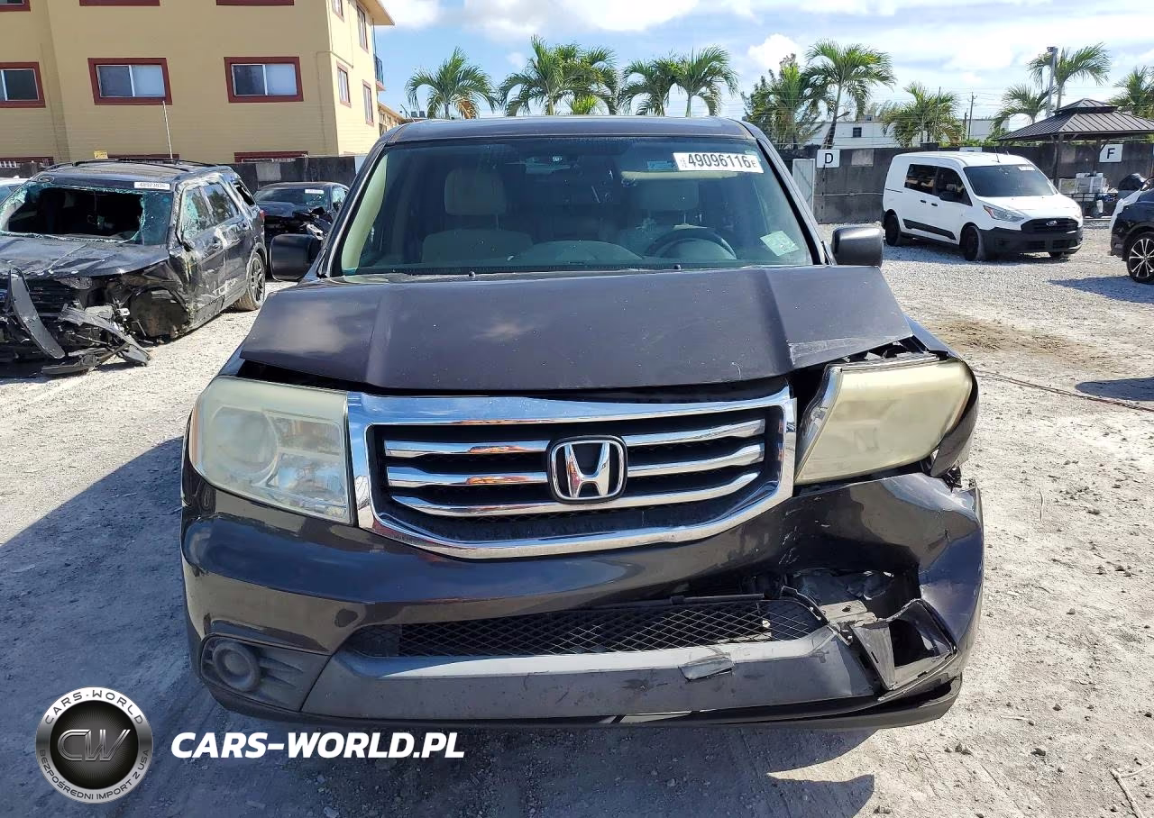 2013 Honda Pilot Lx VIN:5FNYF3H28DB015880 - 5