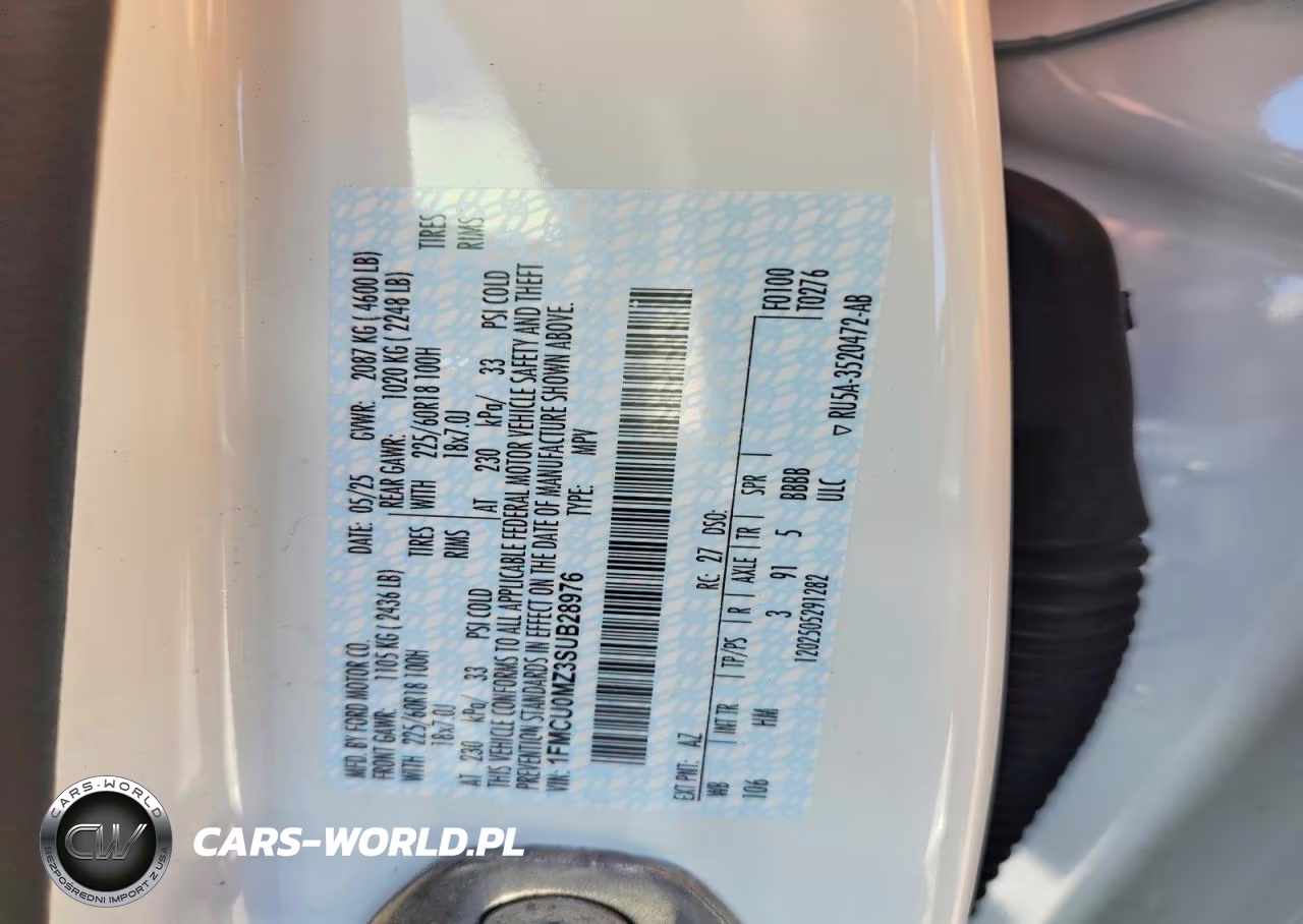 2025 Ford Escape St Line VIN:1FMCU0MZ3SUB28976 - 13