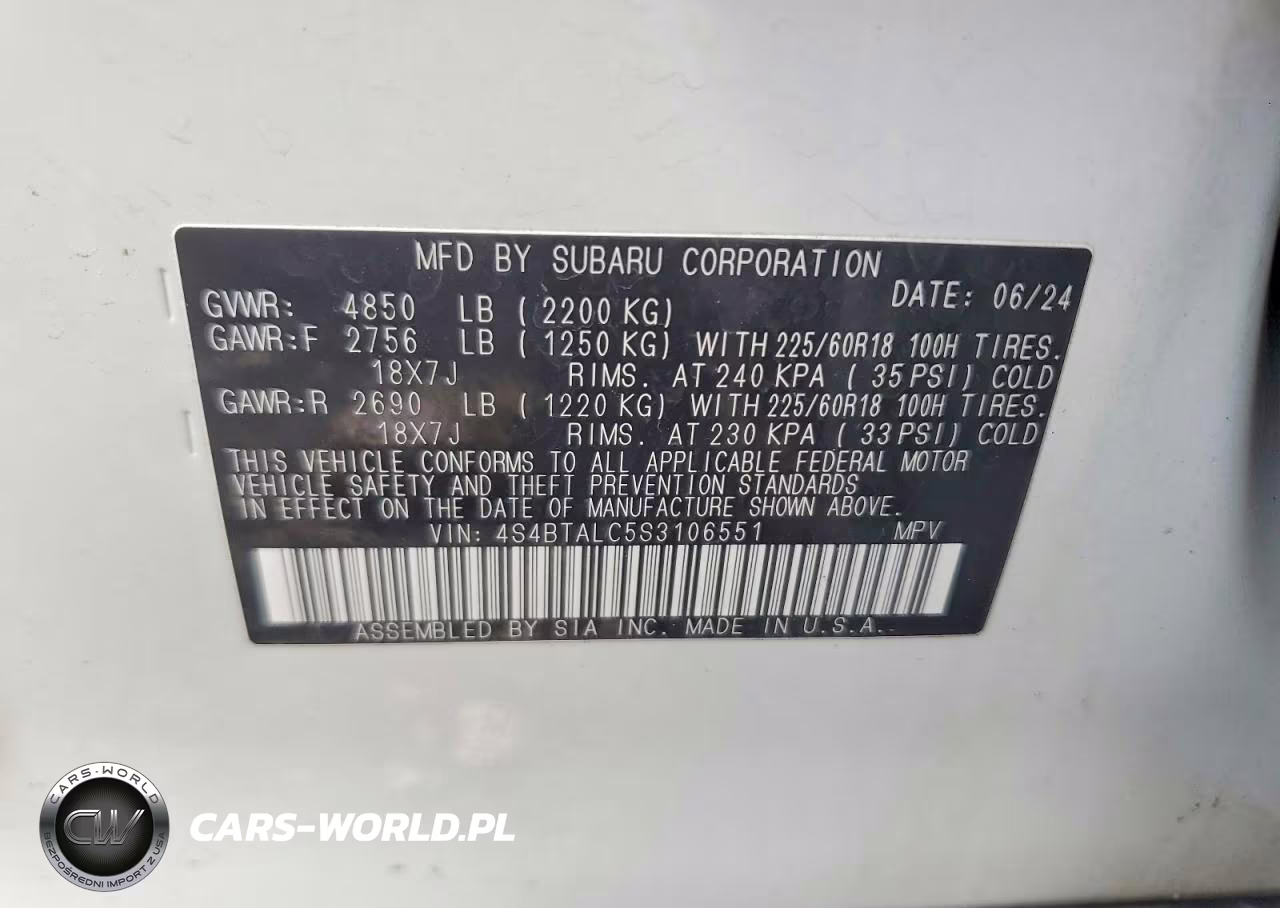 2025 Subaru Outback Onyx Edition VIN:4S4BTALC5S3106551 - 13