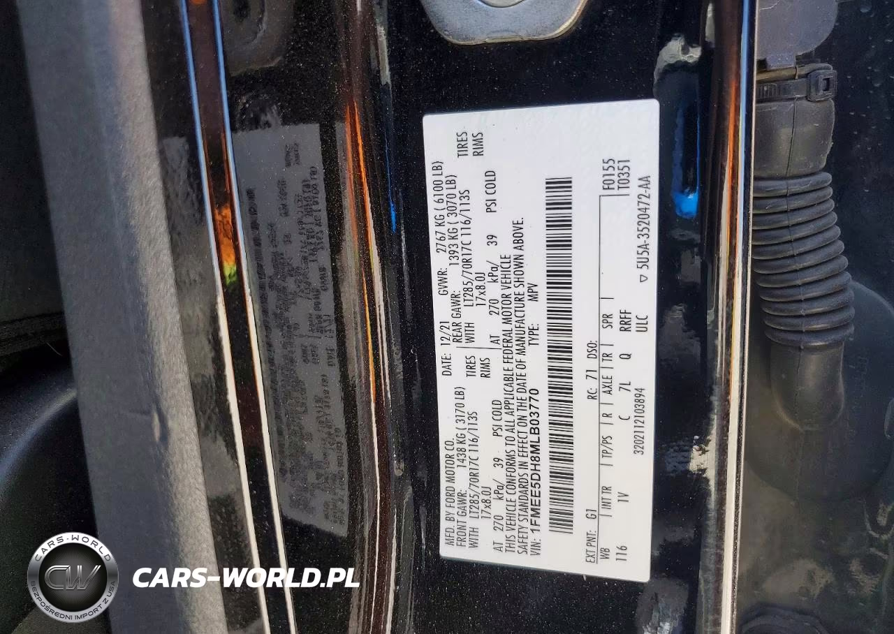 2021 Ford Bronco Base VIN:1FMEE5DH8MLB03770 - 13