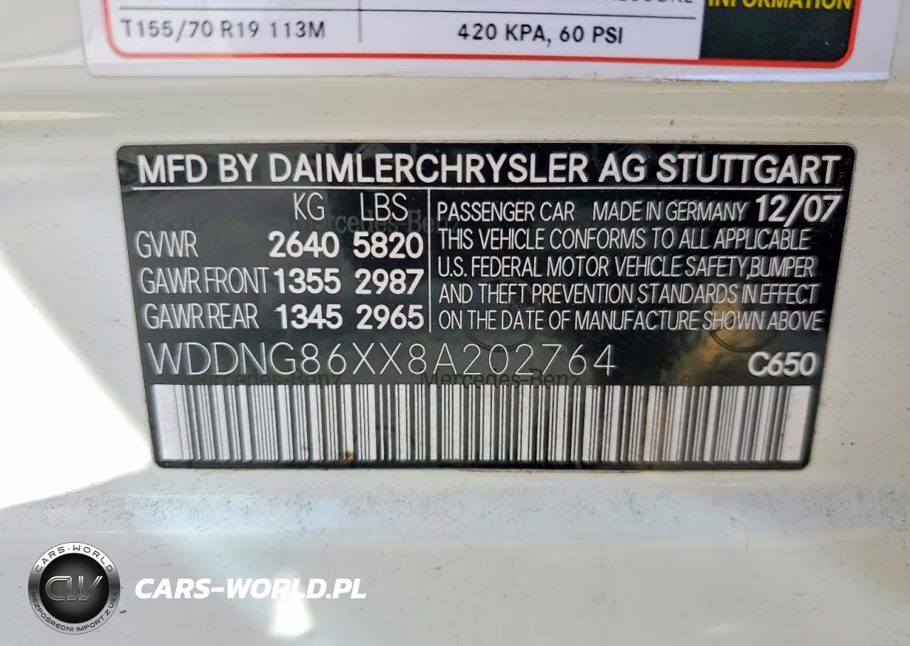 2008 Mercedes-Benz S 550 4Matic VIN:WDDNG86XX8A202764 - 12
