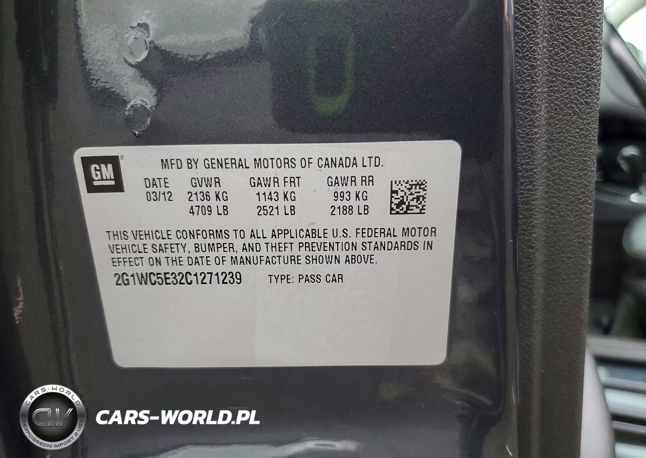 2012 Chevrolet Impala Ltz VIN:2G1WC5E32C1271239 - 12