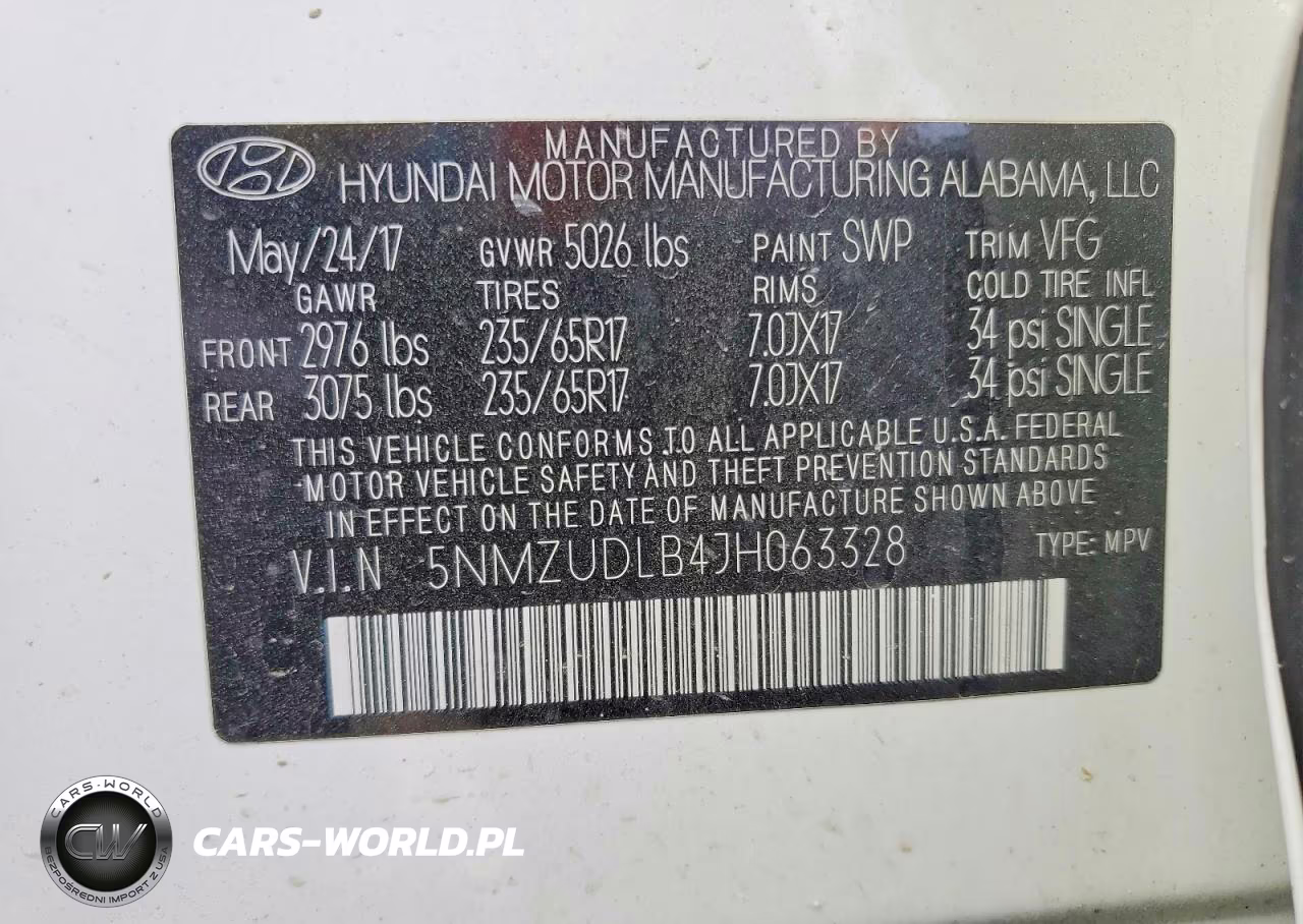 2018 Hyundai Santa Fe Sport 2.4L VIN:5NMZUDLB4JH063328 - 13