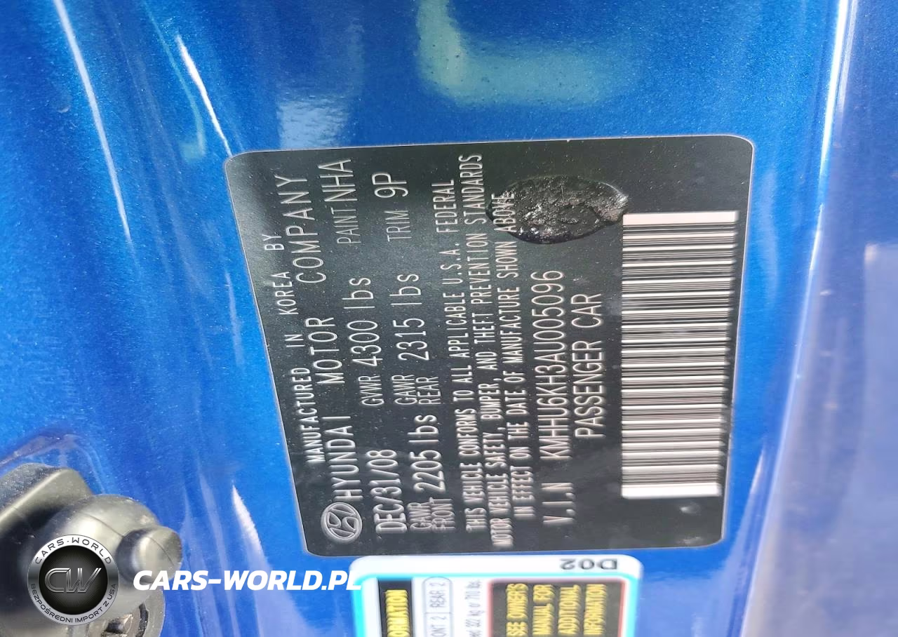 2010 Hyundai Genesis Coupe 3.8L VIN:KMHHU6KH3AU005096 - 12