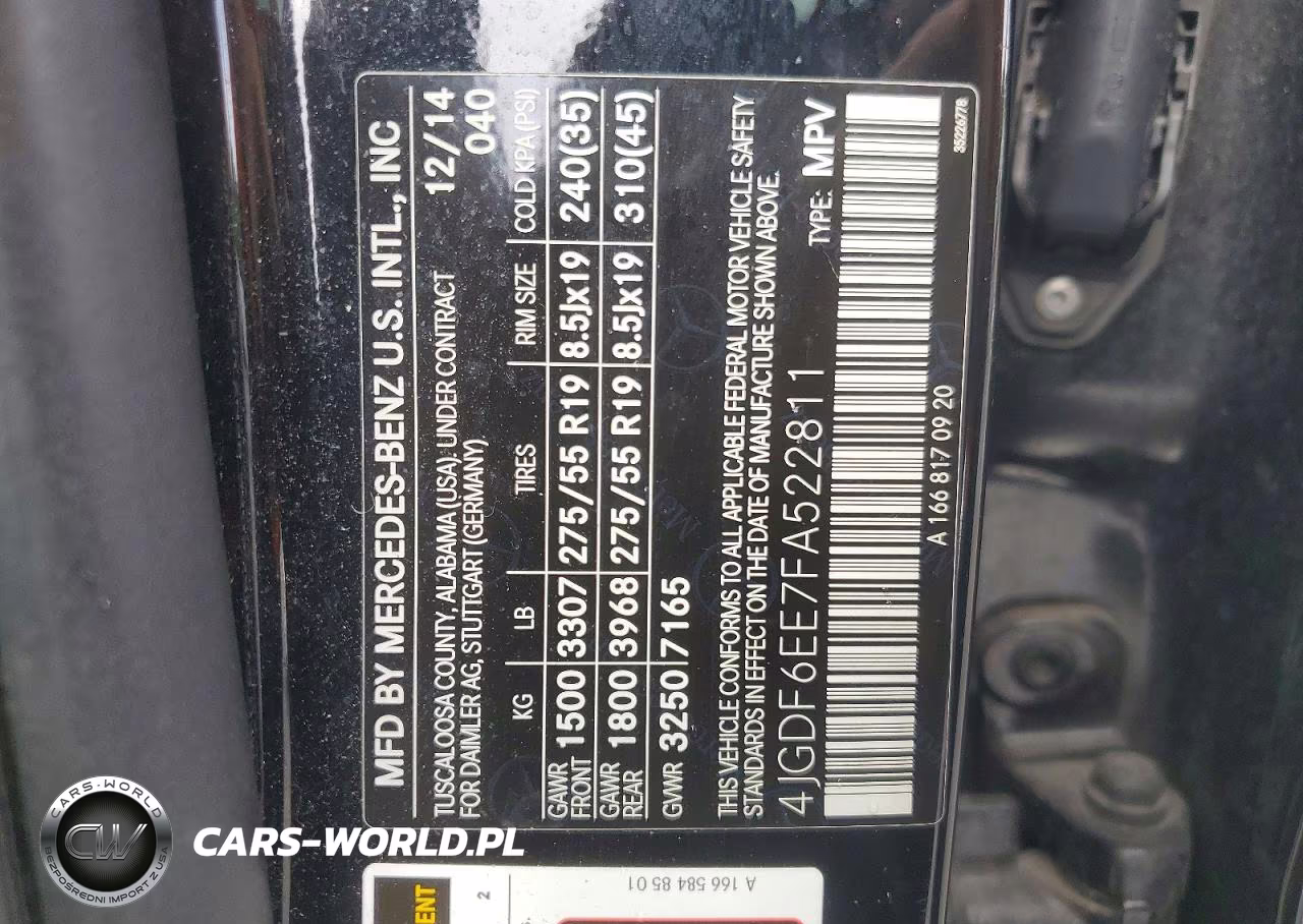2015 Mercedes-Benz Gl 450 4Matic VIN:4JGDF6EE7FA522811 - 13