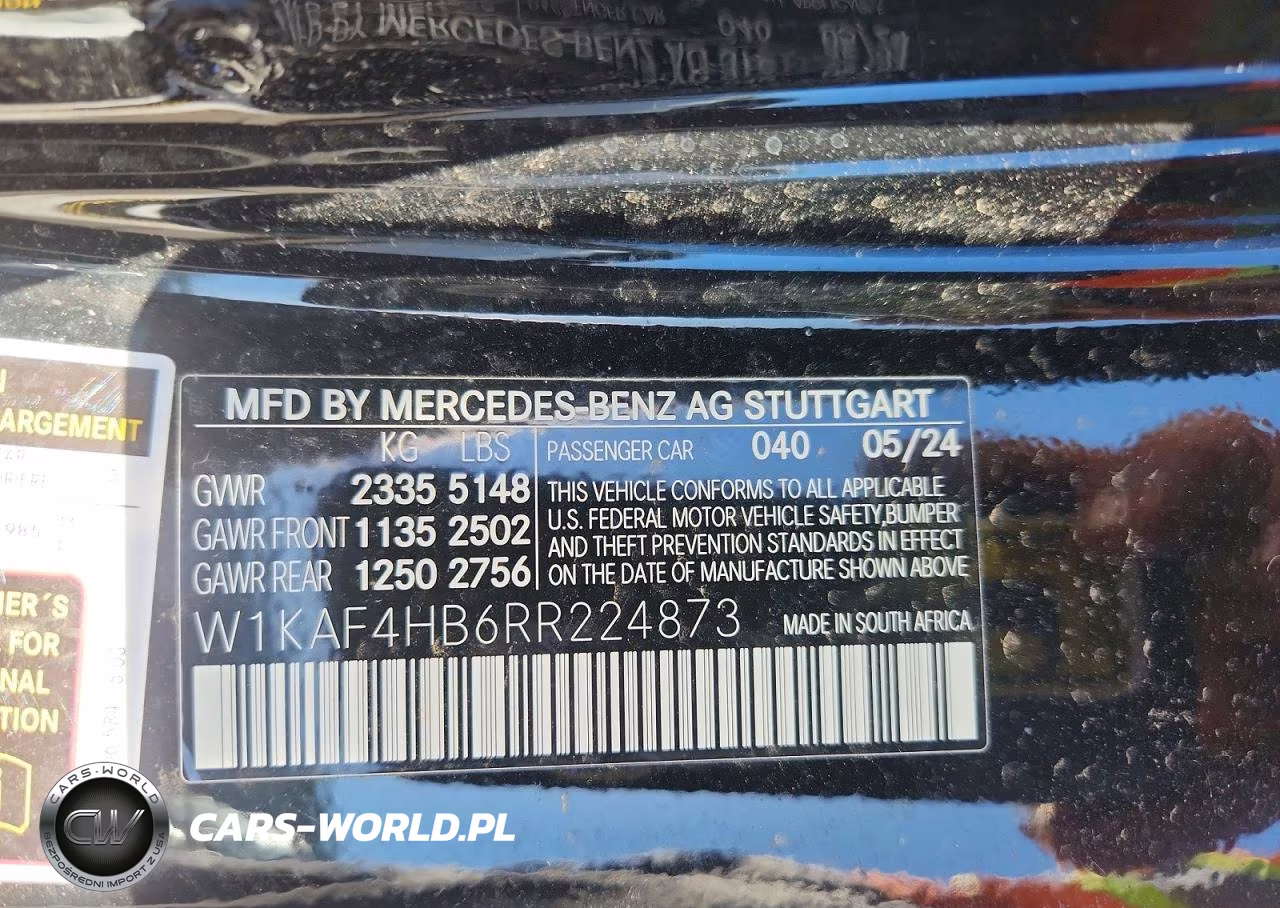 2024 Mercedes-Benz C 300 4Matic VIN:W1KAF4HB6RR224873 - 12
