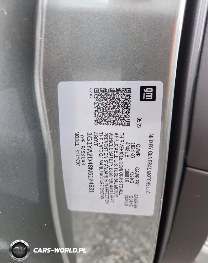 2022 Chevrolet Corvette Stingray 1Lt VIN:1G1YA2D48N5124531 - 13