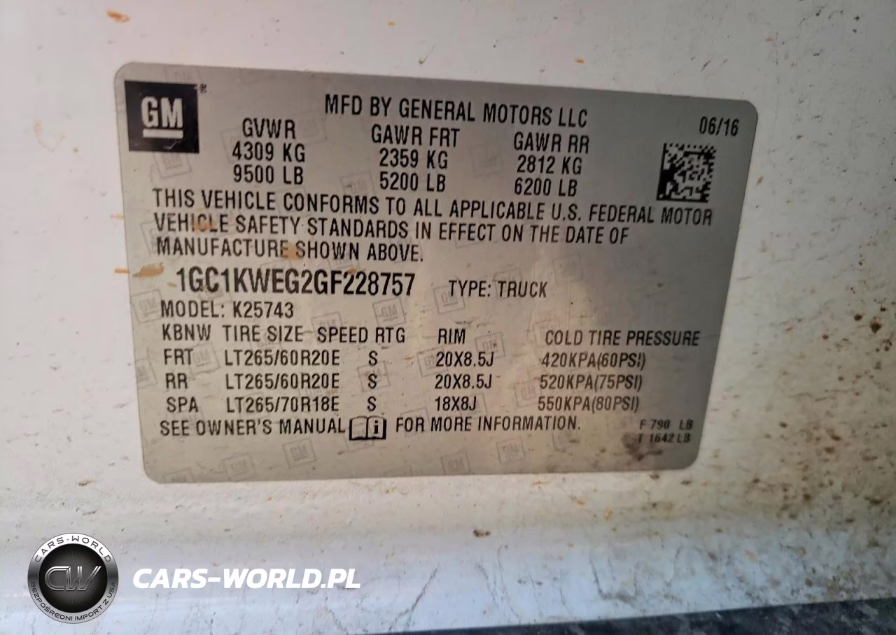 2016 Chevrolet Silverado K2500 Heavy Duty Ltz VIN:1GC1KWEG2GF228757 - 12