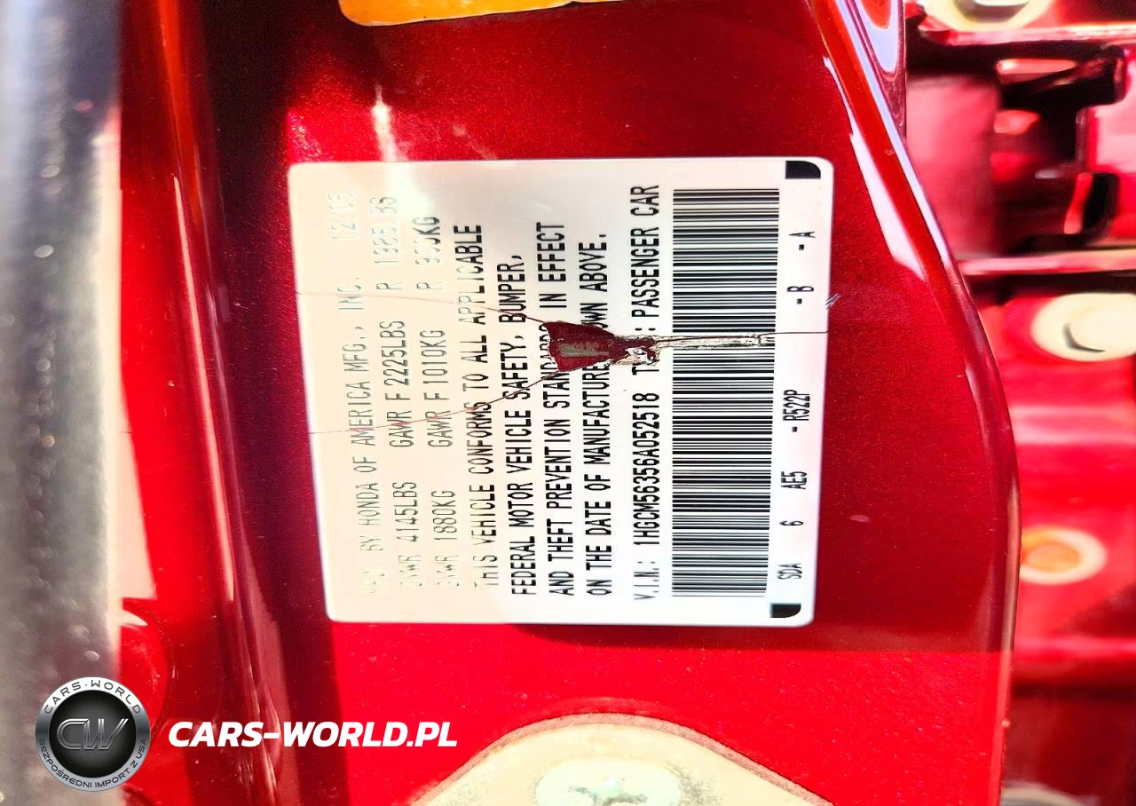 2006 Honda Accord Se VIN:1HGCM56356A052518 - 12