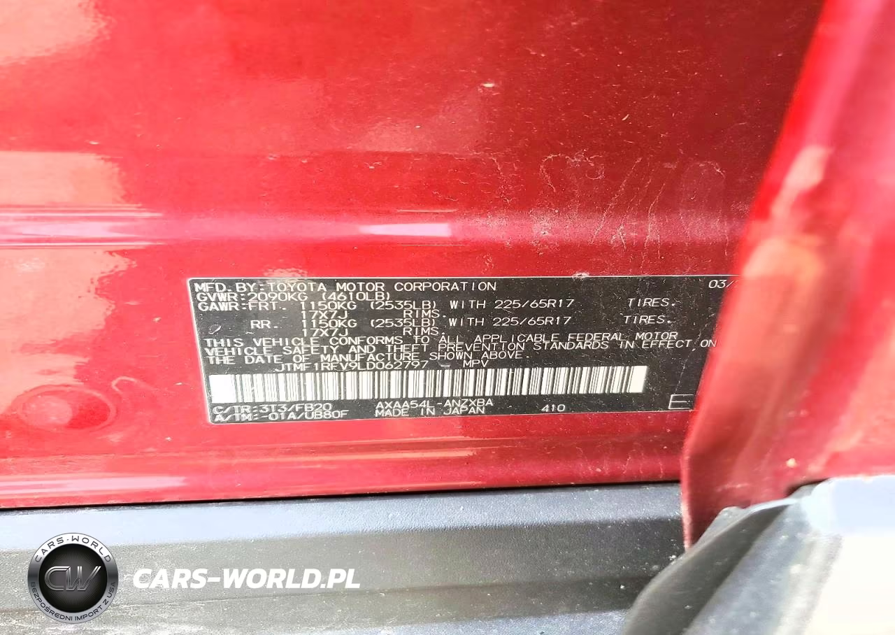 2020 Toyota Rav4 Le VIN:JTMF1RFV9LD062797 - 13