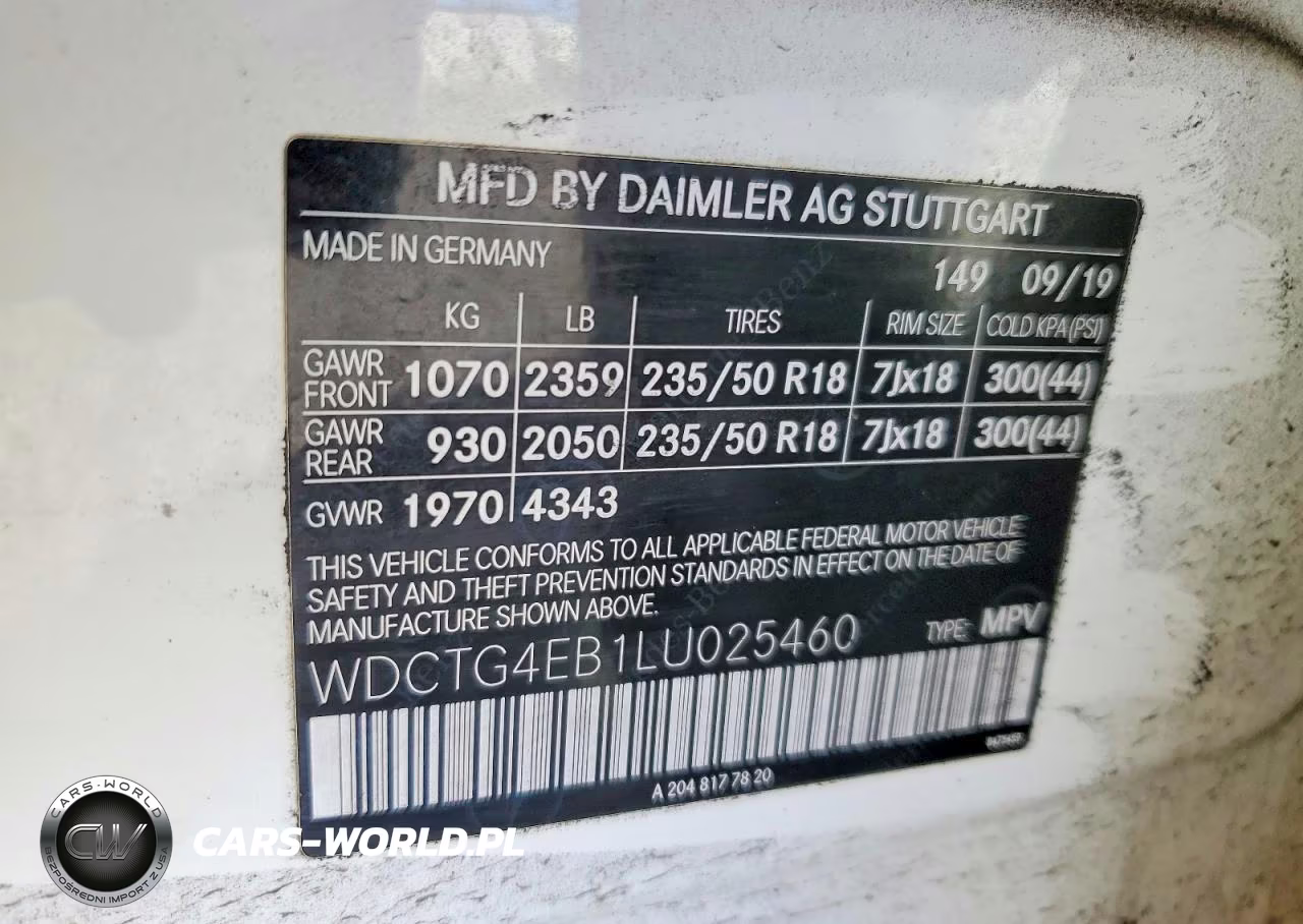 2020 Mercedes-Benz Gla 250 VIN:WDCTG4EB1LU025460 - 14