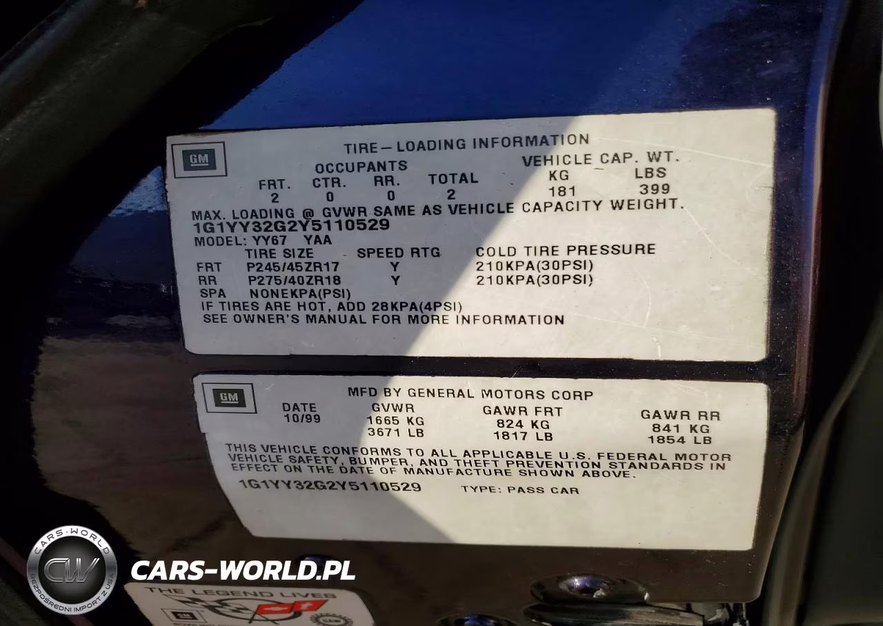 2000 Chevrolet Corvette VIN:1G1YY32G2Y5110529 - 12