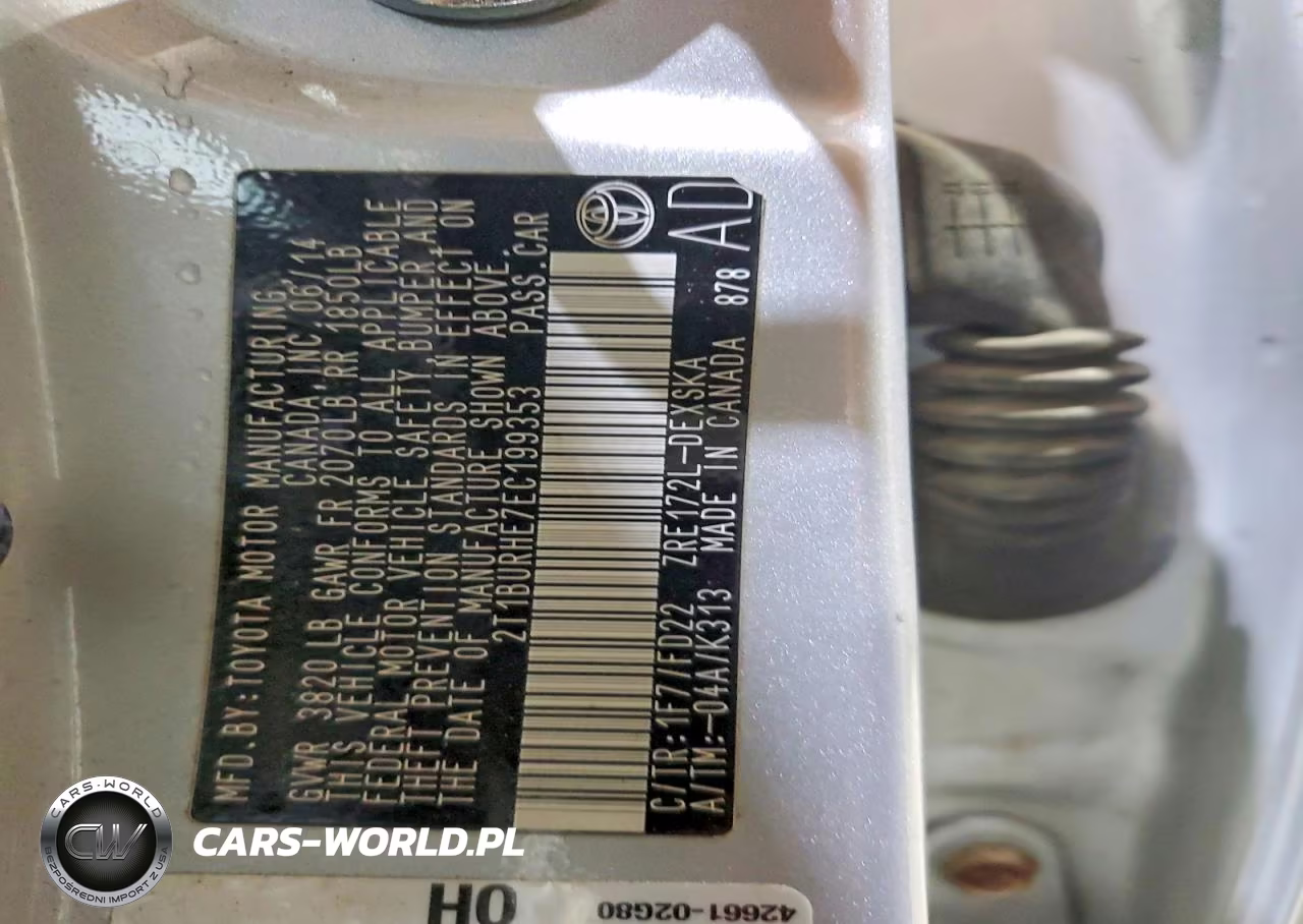 2014 Toyota Corolla S Plus VIN:2T1BURHE7EC199353 - 13