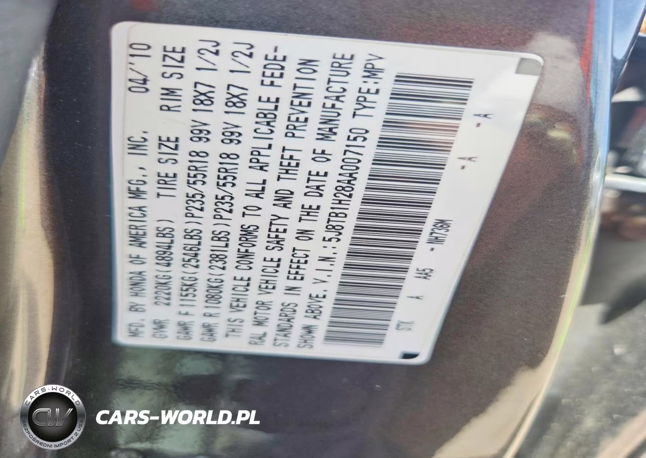 2010 Acura Rdx VIN:5J8TB1H28AA007150 - 13