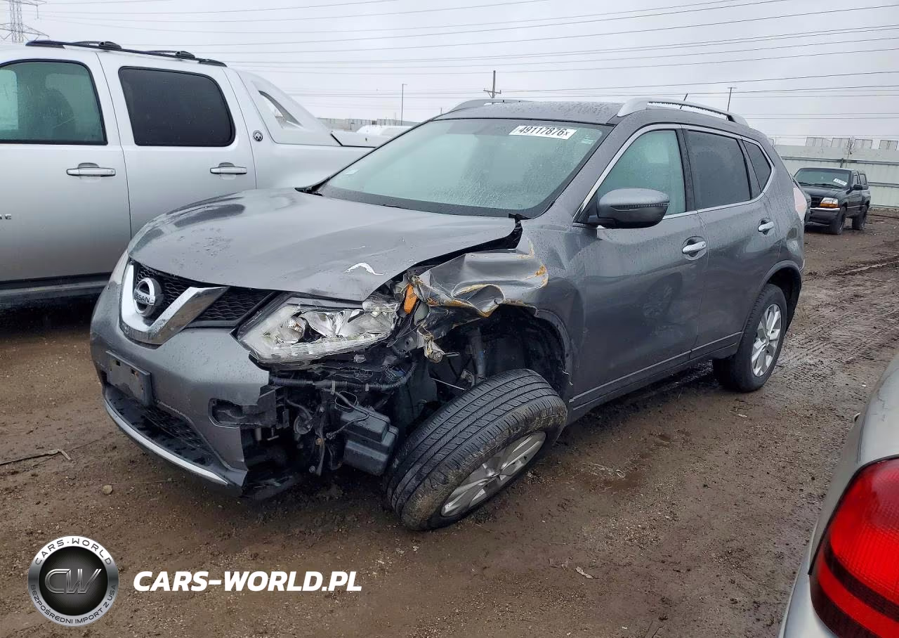2016 Nissan Rogue Sv VIN:JN8AT2MV3GW132985 - 1