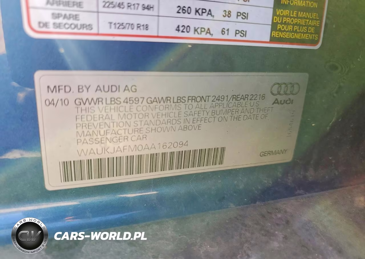 2010 Audi A3 Premium Plus VIN:WAUKJAFM0AA162094 - 12