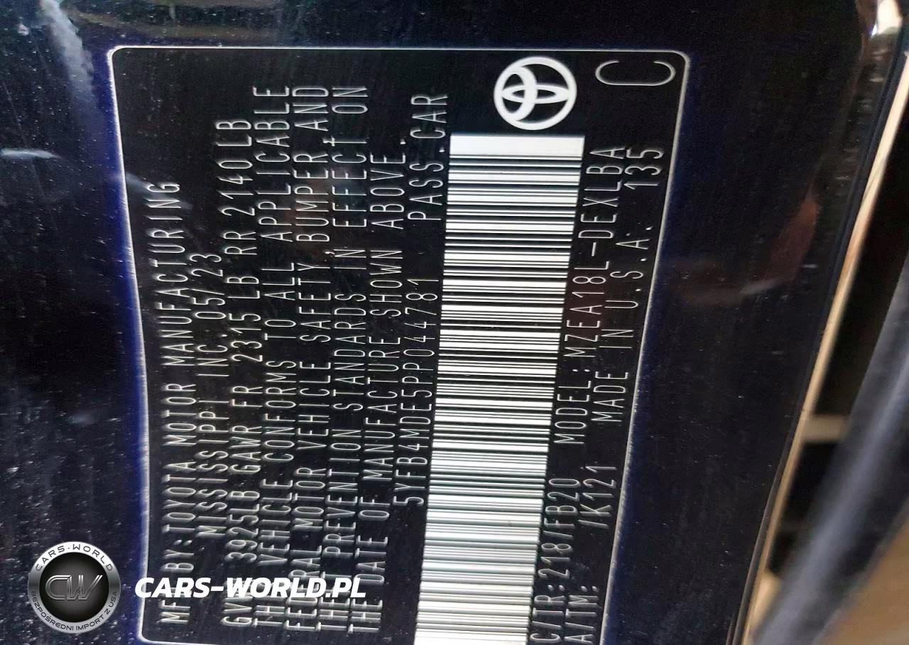 2023 Toyota Corolla Le VIN:5YFB4MDE5PP044781 - 12