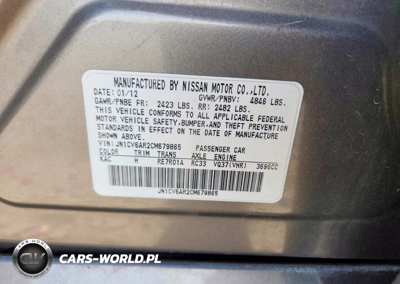 2012 Infiniti G37 Sedan X VIN:JN1CV6AR2CM679865 - 13
