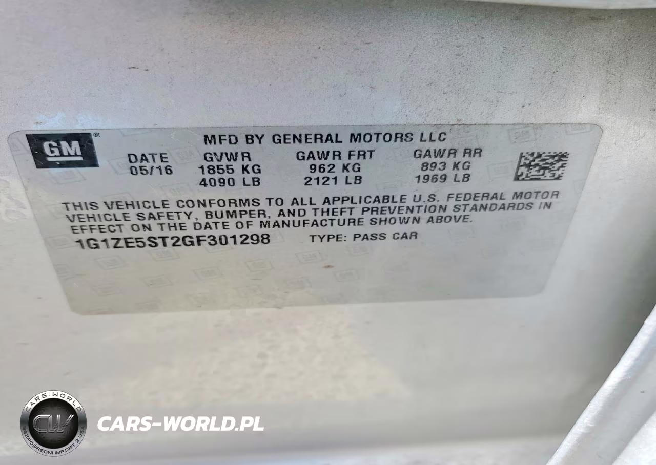 2016 Chevrolet Malibu Lt VIN:1G1ZE5ST2GF301298 - 12