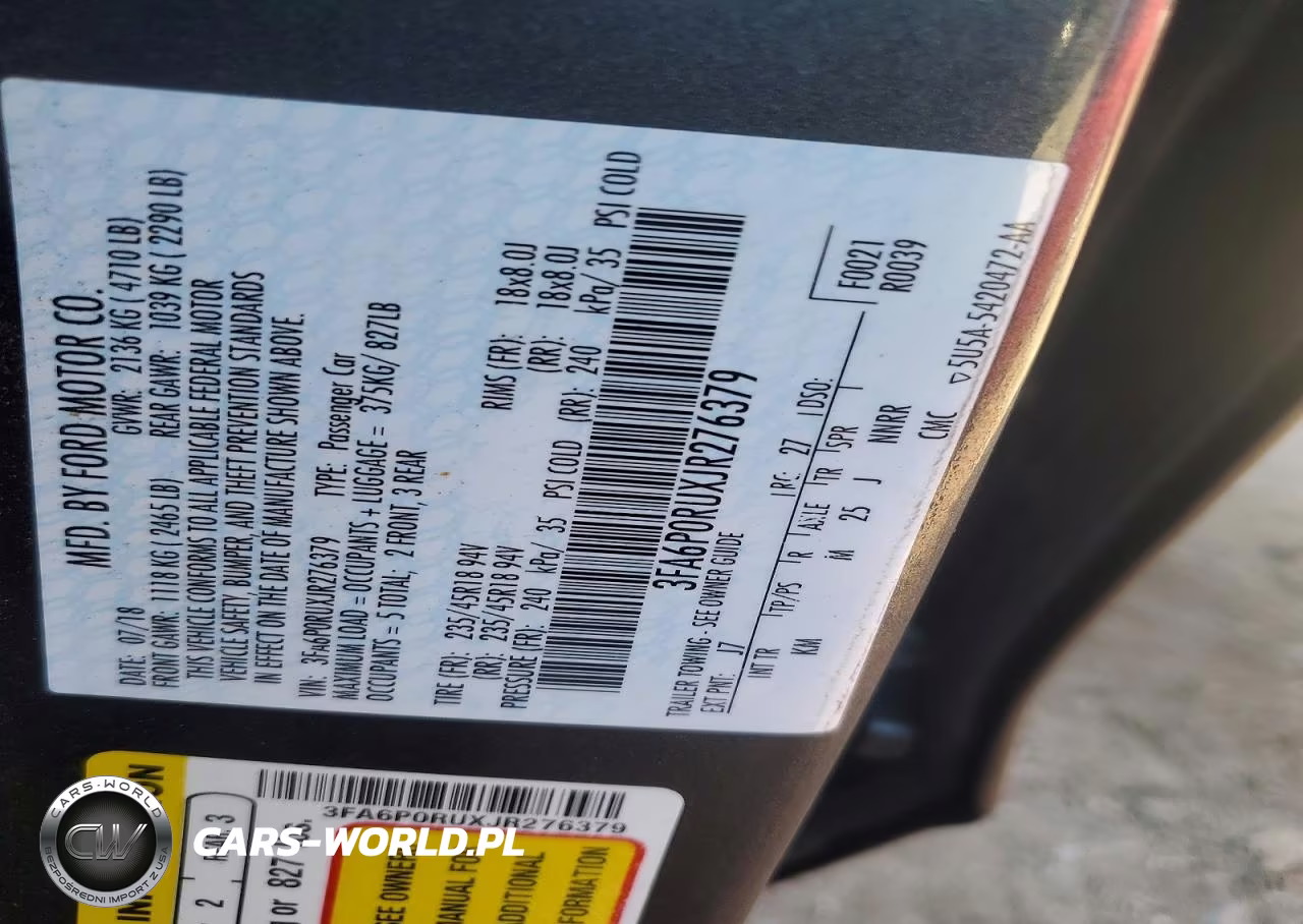 2018 Ford Fusion Titanium VIN:3FA6P0RUXJR276379 - 12