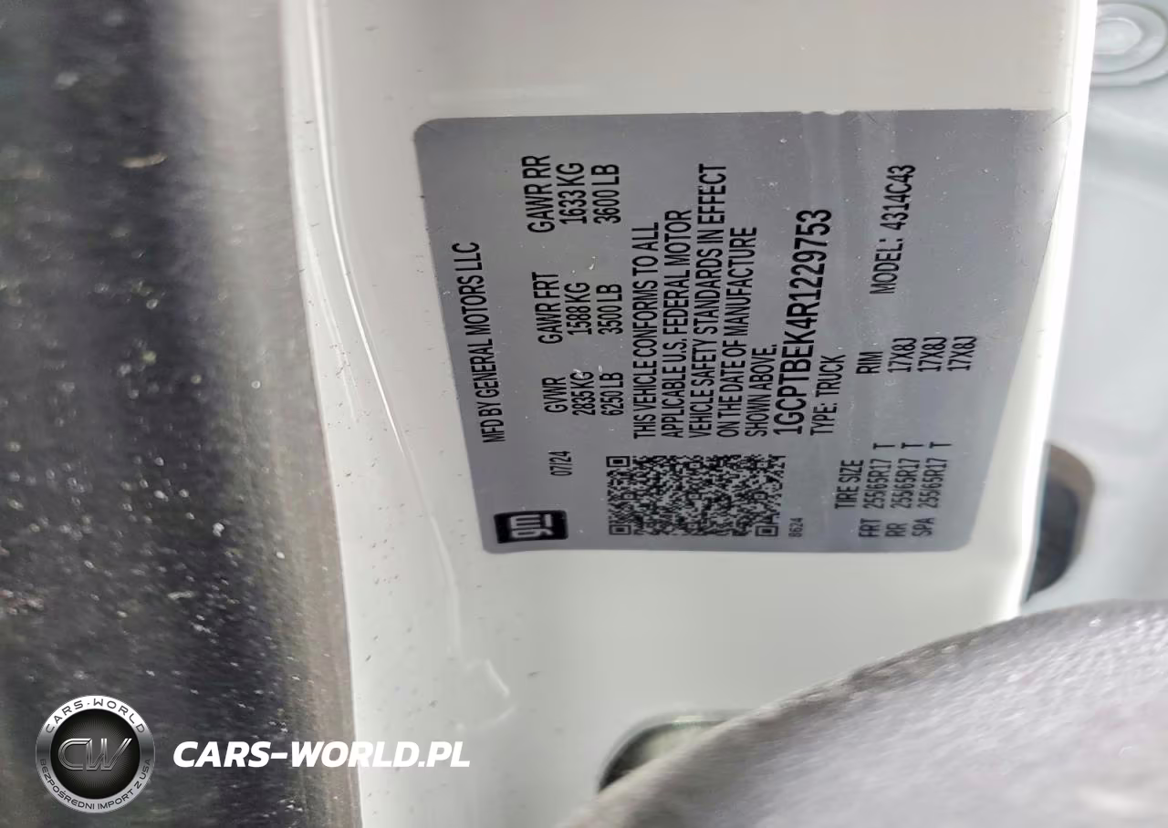 2024 Chevrolet Colorado VIN:1GCPTBEK4R1229753 - 13