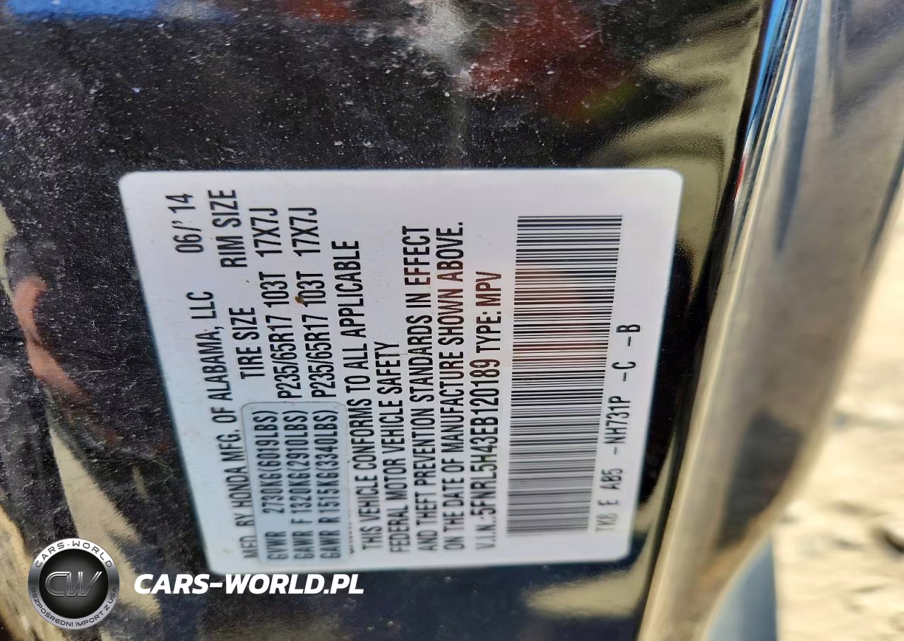 2014 Honda Odyssey Ex VIN:5FNRL5H43EB120189 - 13