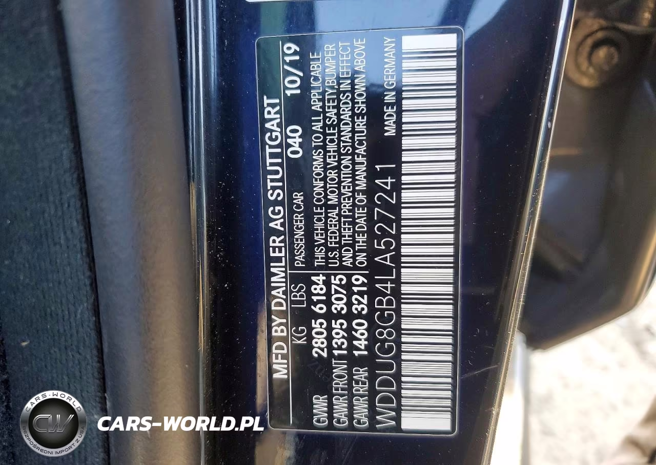 2020 Mercedes-Benz S 560 4Matic VIN:WDDUG8GB4LA527241 - 13