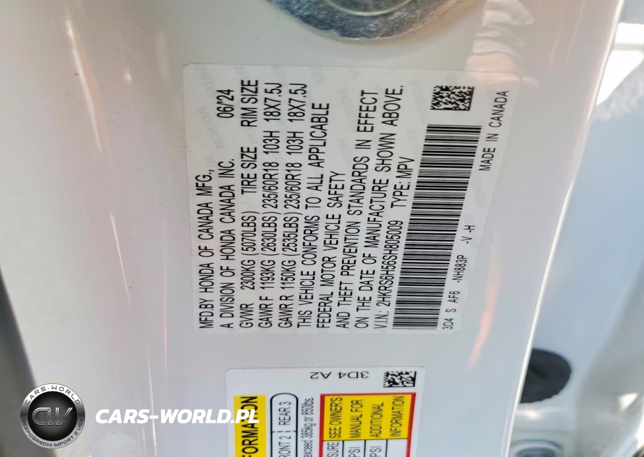 2025 Honda Cr-V Sport VIN:2HKRS6H56SH805009 - 13