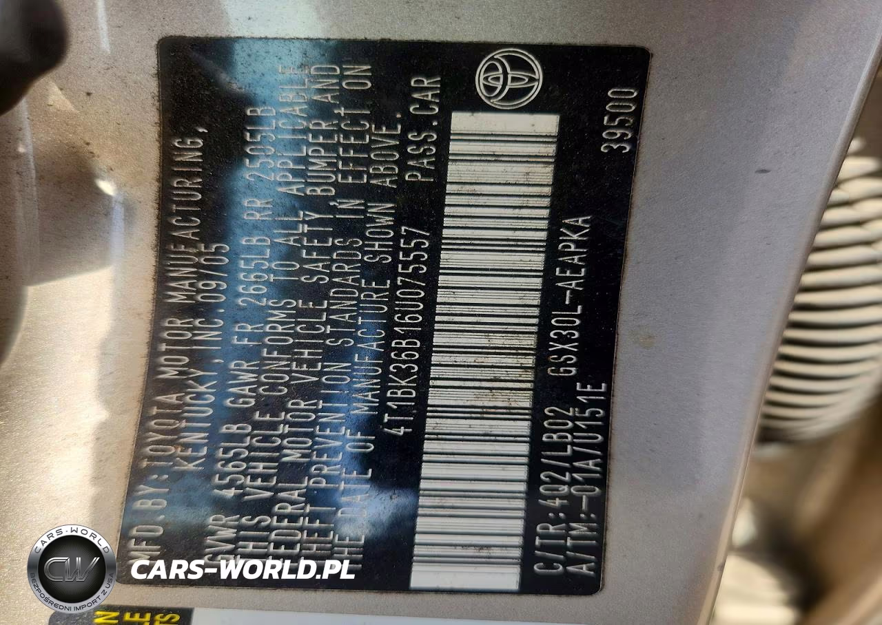 2006 Toyota Avalon Limited VIN:4T1BK36B16U075557 - 12