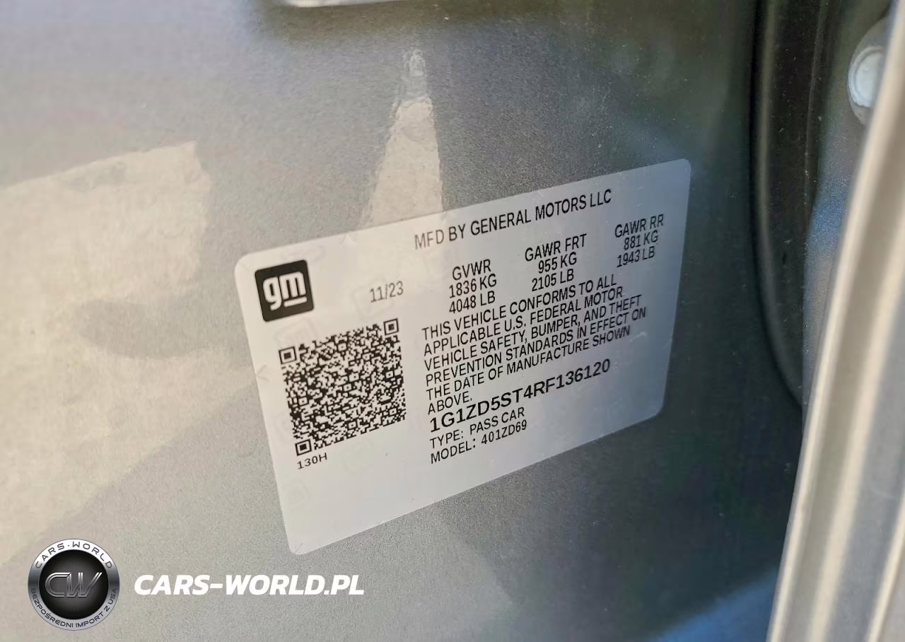 2024 Chevrolet Malibu Lt VIN:1G1ZD5ST4RF136120 - 12