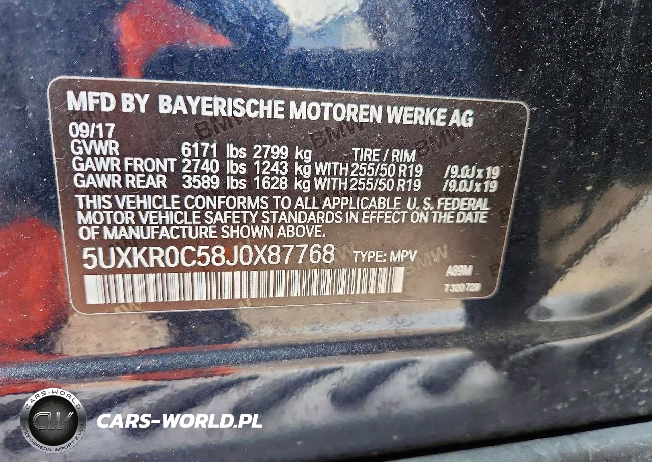 2018 BMW X5 xDrive35I VIN:5UXKR0C58J0X87768 - 14