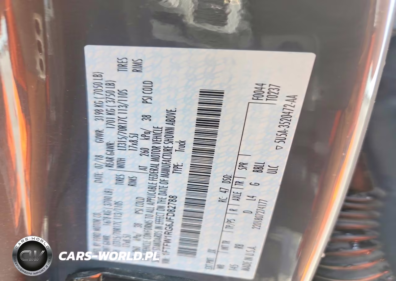 2018 Ford F150 Raptor VIN:1FTFW1RG6JFD82788 - 12