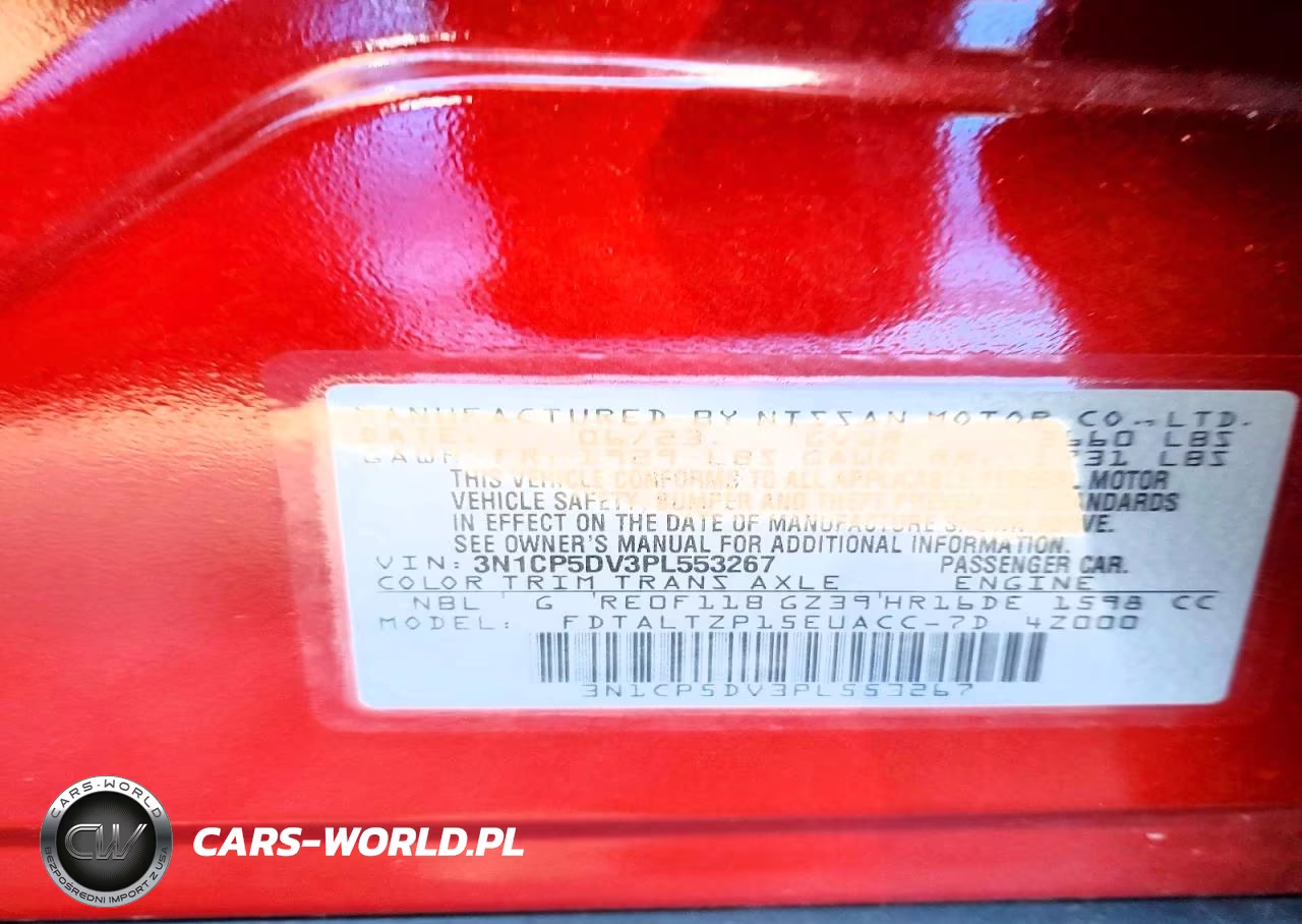 2023 Nissan Kicks Sr VIN:3N1CP5DV3PL553267 - 13