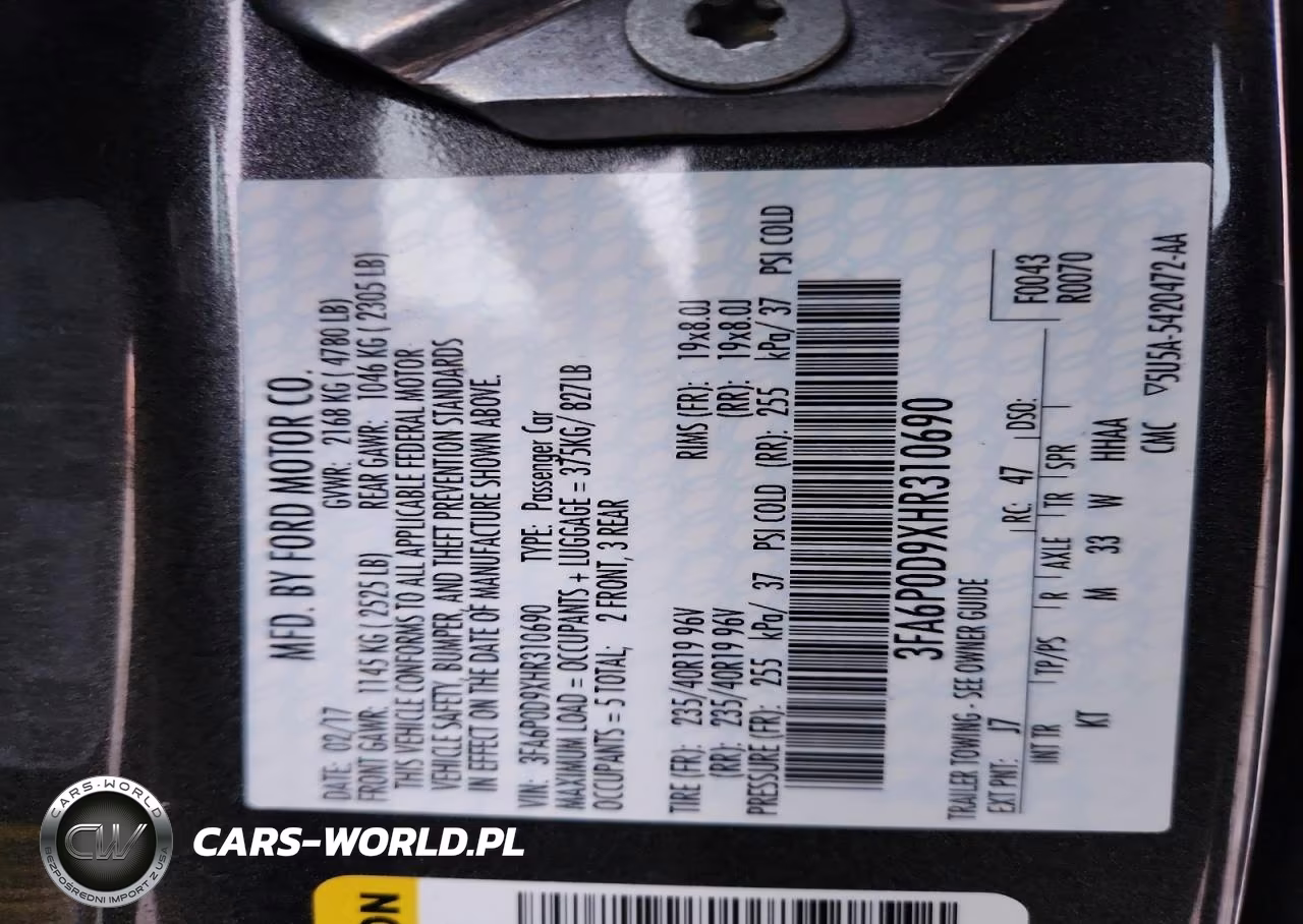 2017 Ford Fusion Titanium VIN:3FA6P0D9XHR310690 - 12