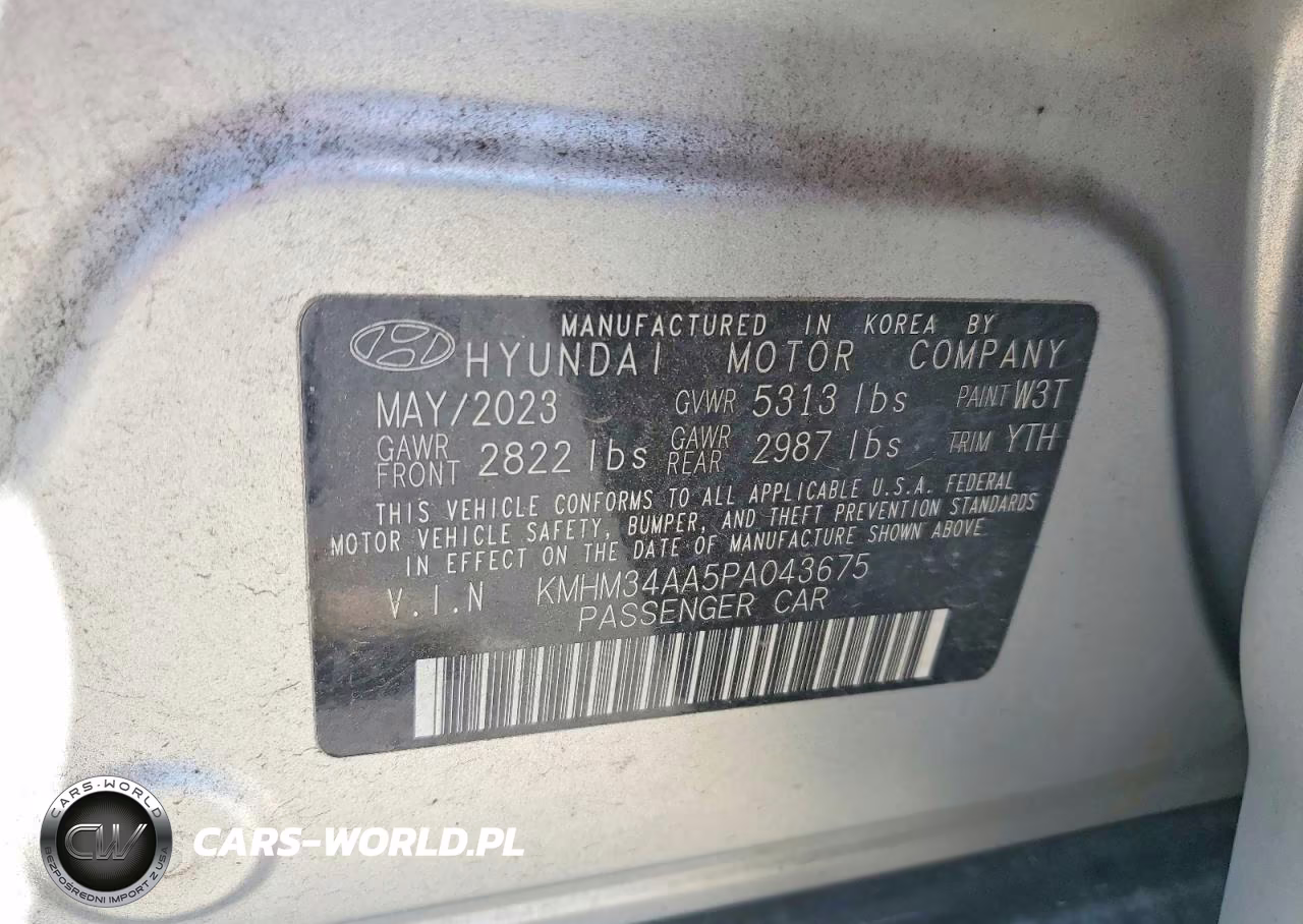 2023 Hyundai Ioniq 6 Sel VIN:KMHM34AA5PA043675 - 12