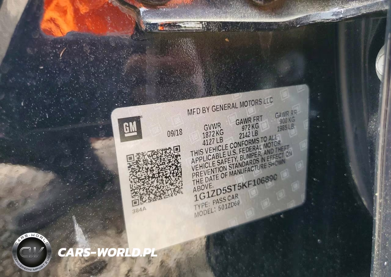 2019 Chevrolet Malibu Lt VIN:1G1ZD5ST5KF106890 - 12