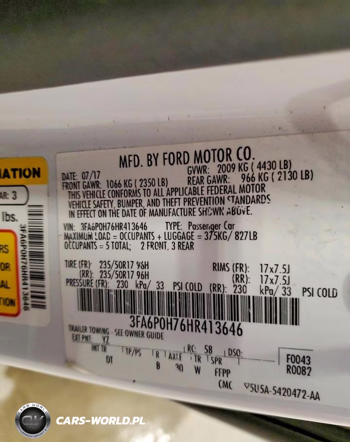 2017 Ford Fusion Se VIN:3FA6P0H76HR413646 - 12