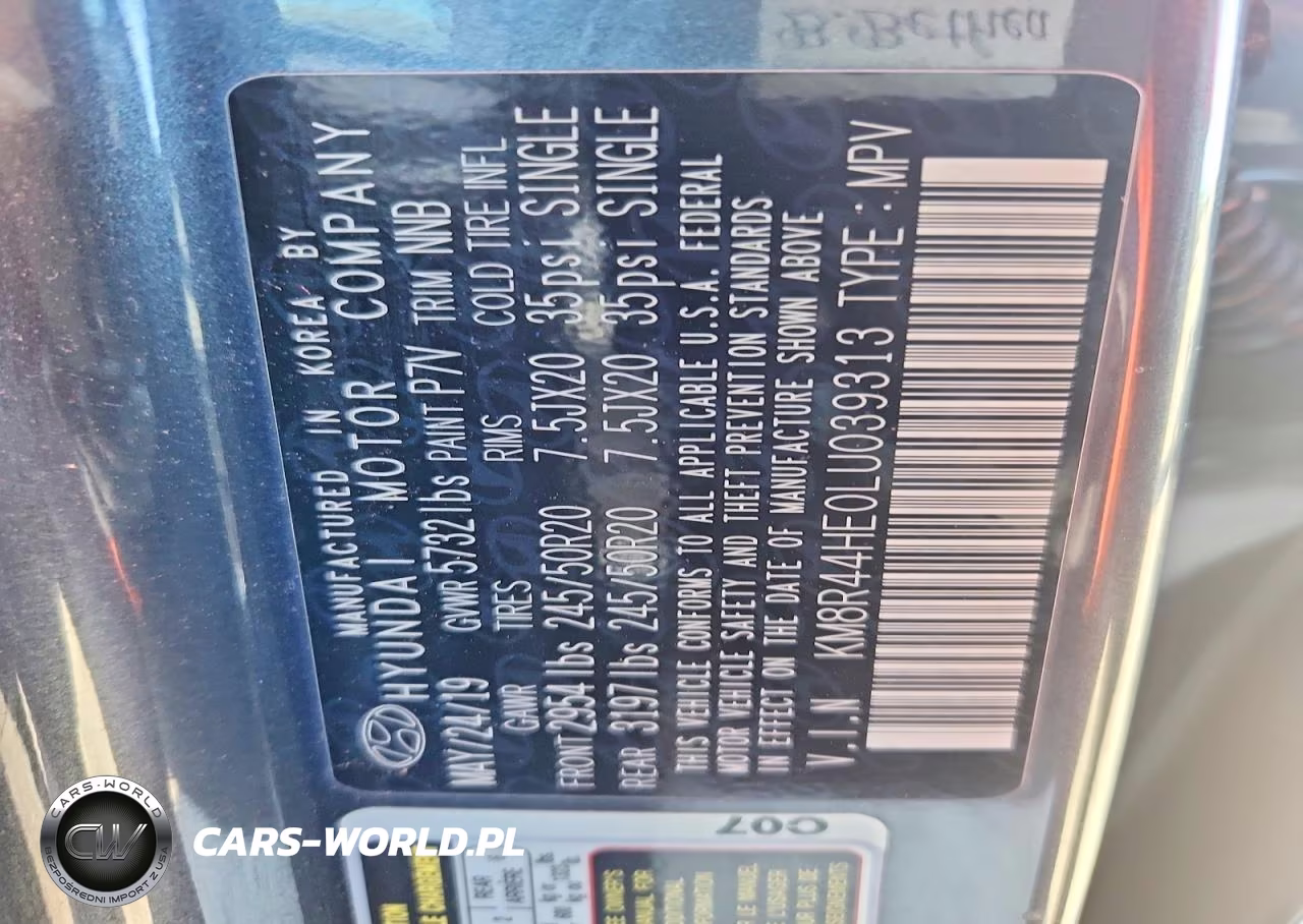 2020 Hyundai Palisade Sel VIN:KM8R44HE0LU039313 - 13