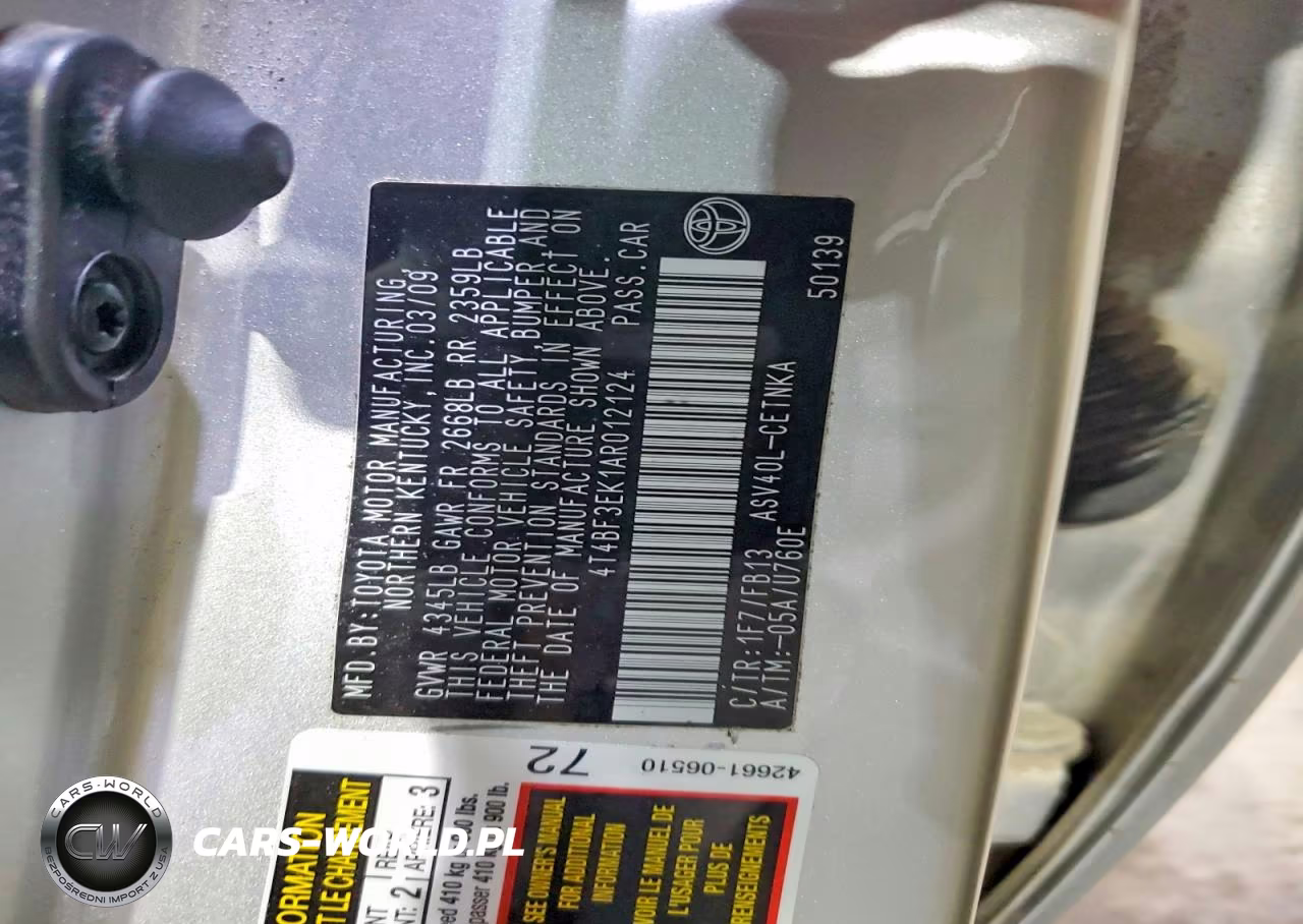 2010 Toyota Camry Le VIN:4T4BF3EK1AR012124 - 13