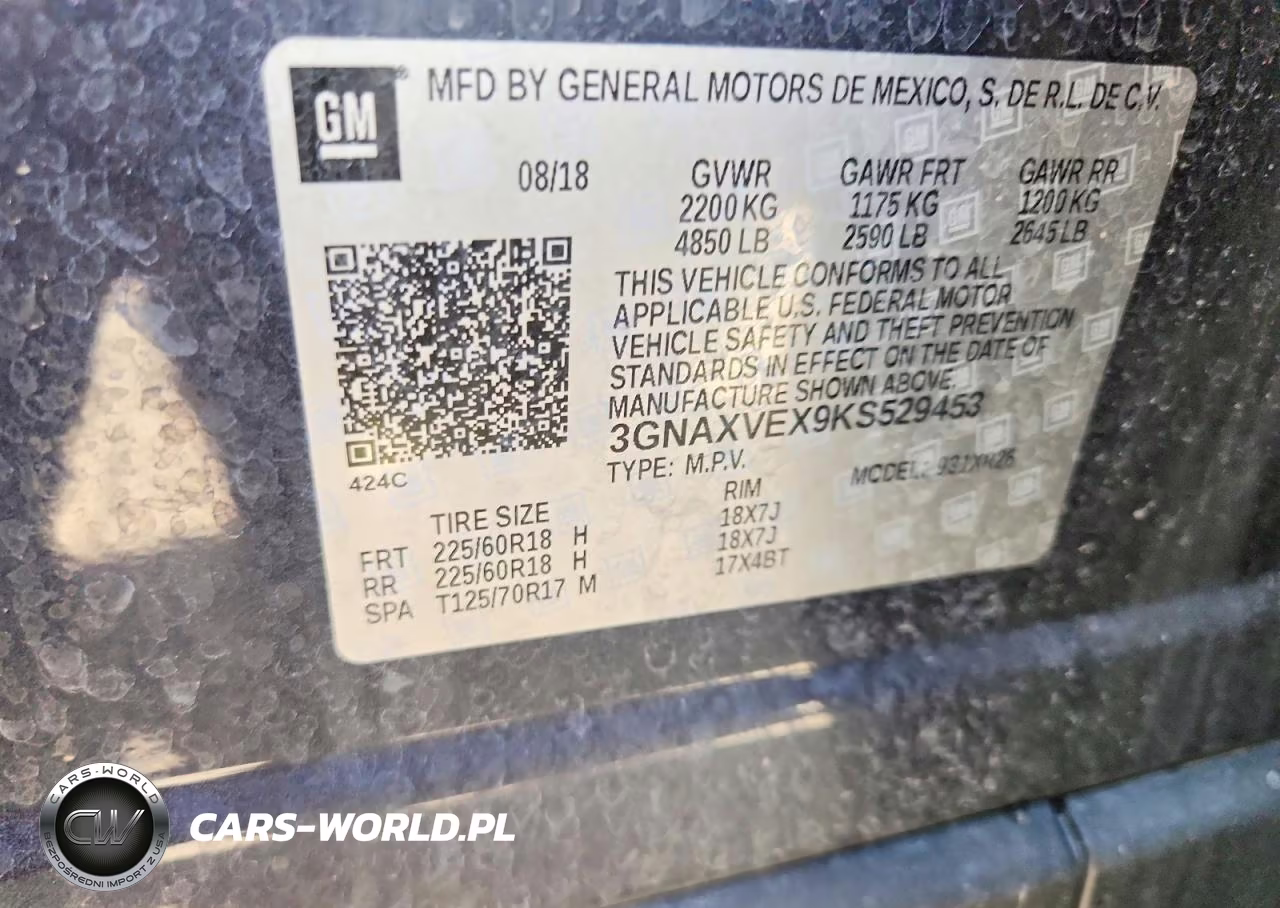 2019 Chevrolet Equinox Lt VIN:3GNAXVEX9KS529453 - 13