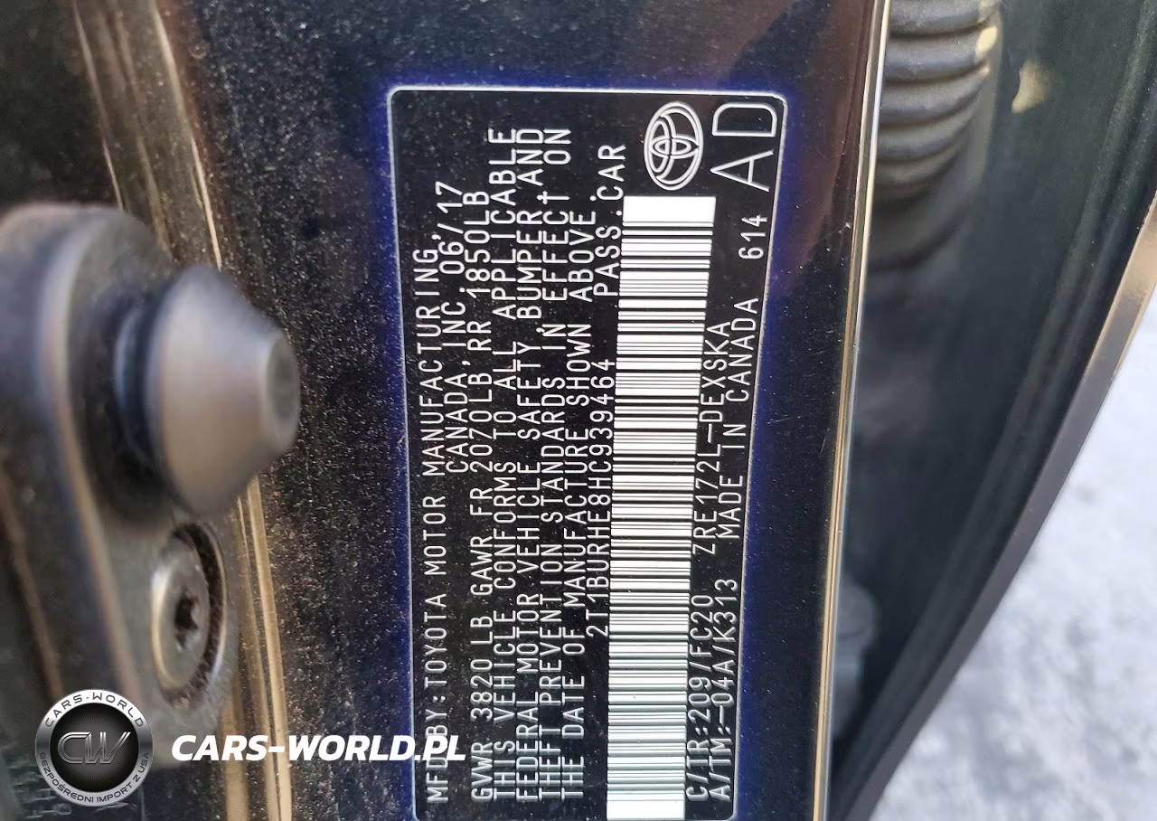 2017 Toyota Corolla Se VIN:2T1BURHE8HC939464 - 13