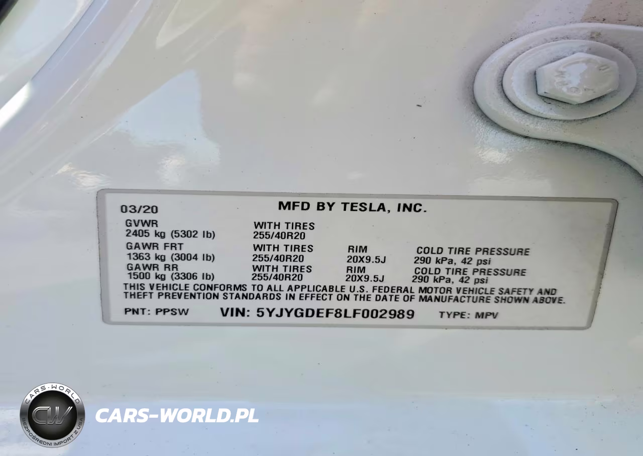 2020 Tesla Model Y VIN:5YJYGDEF8LF002989 - 12