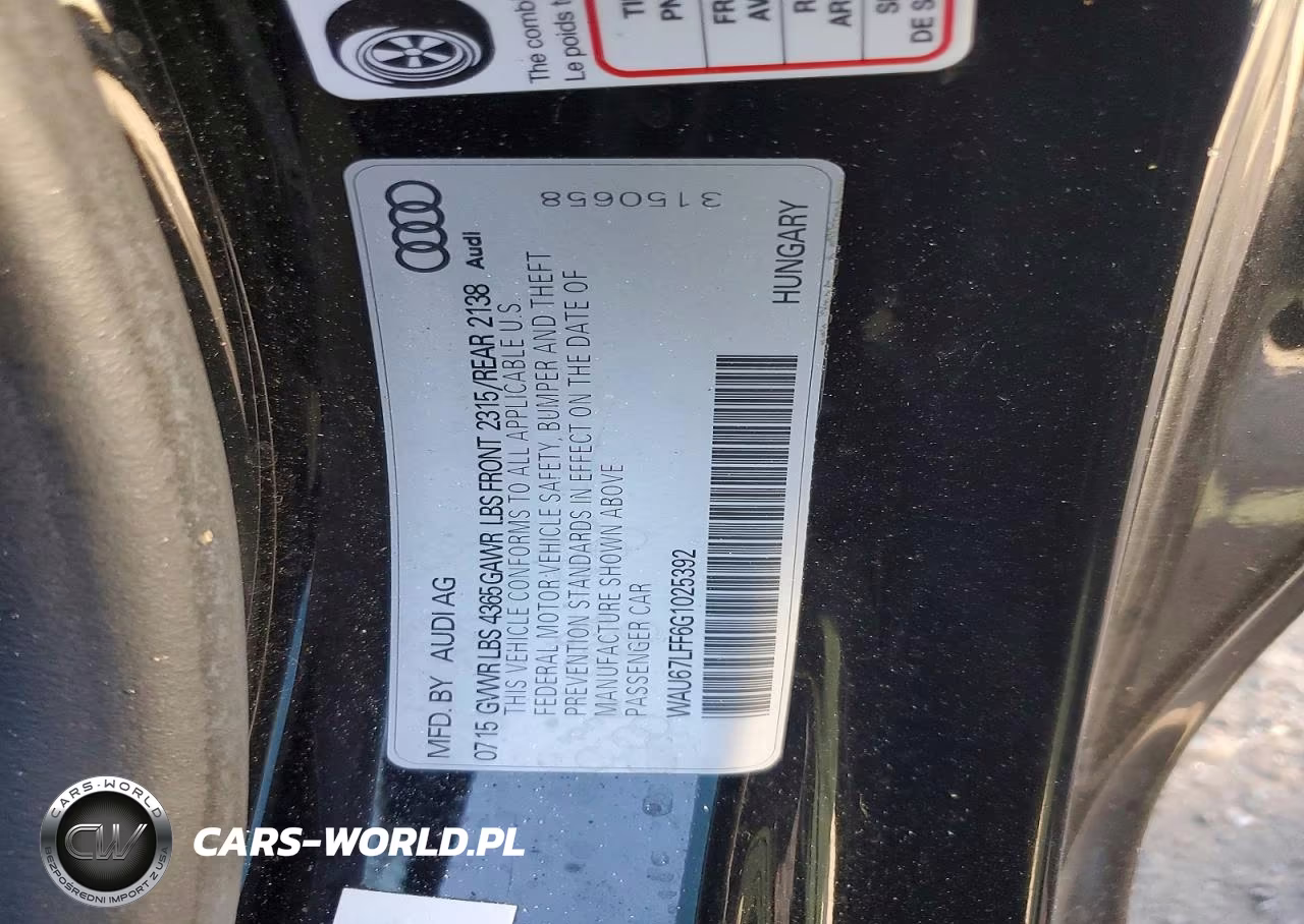 2016 Audi A3 Premium VIN:WAU67LFF6G1025392 - 12