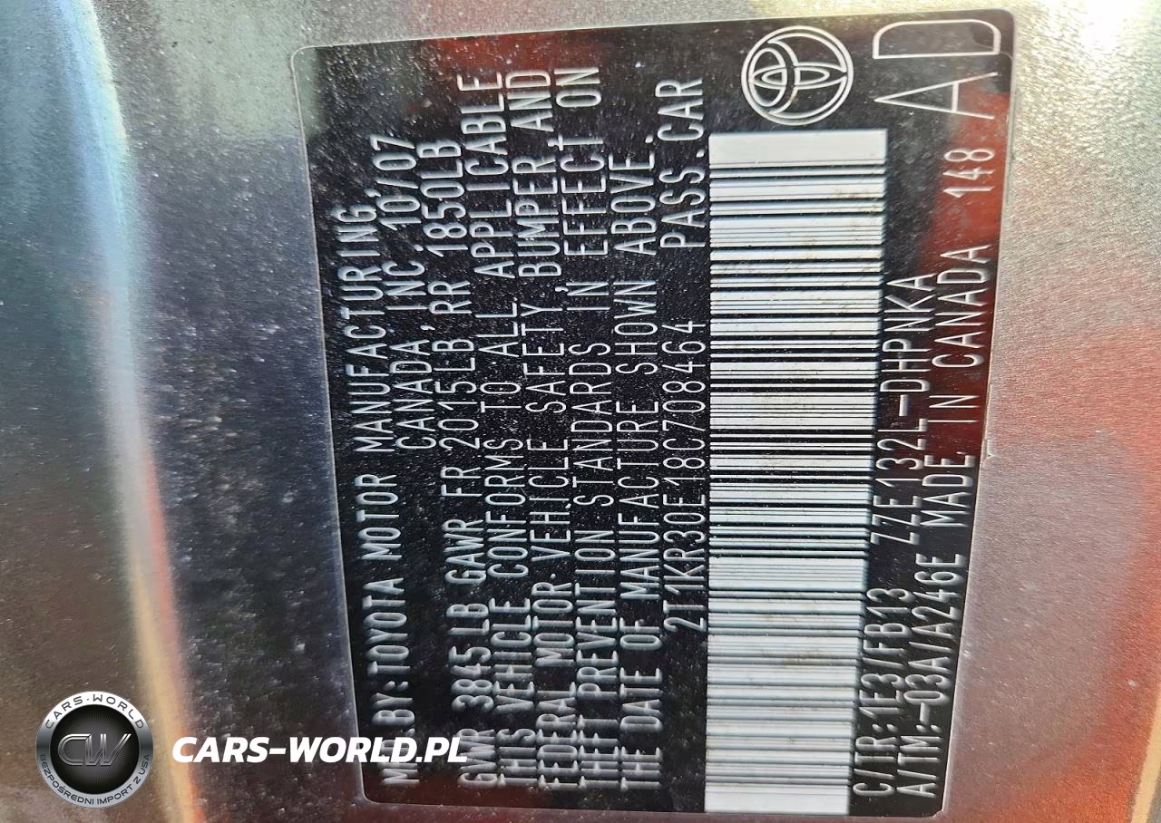 2008 Toyota Matrx VIN:2T1KR30E18C708464 - 12