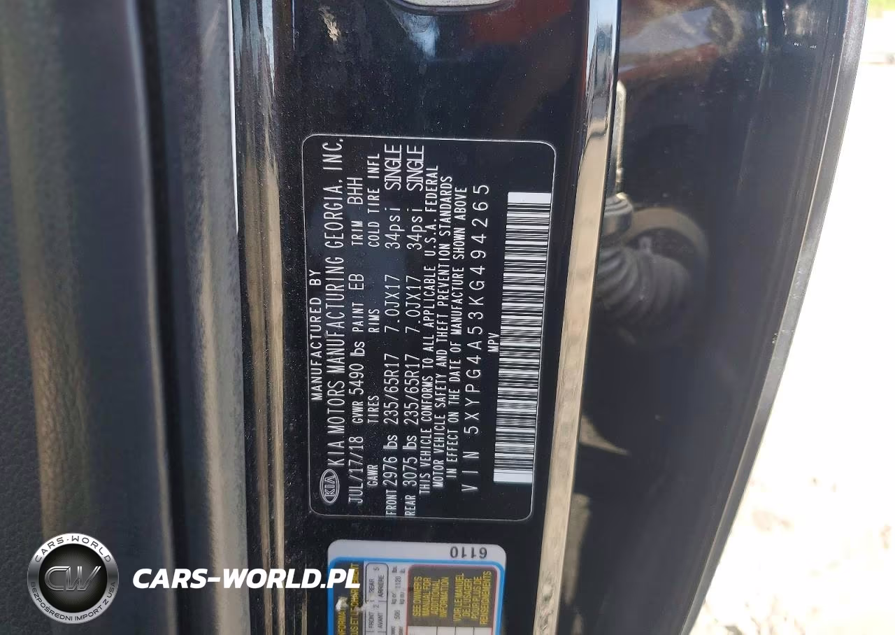 2019 Kia Sorento Lx V6 VIN:5XYPG4A53KG494265 - 13