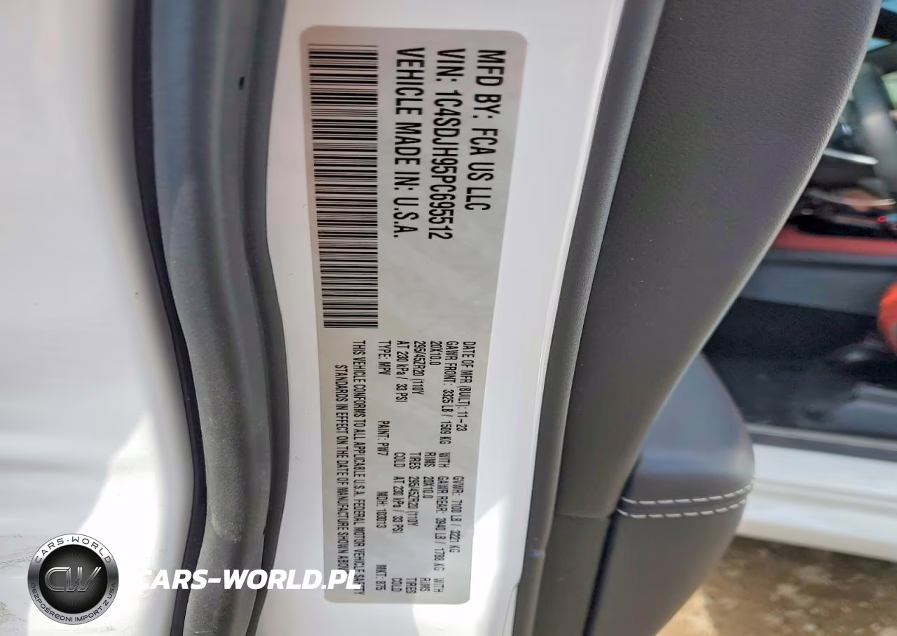 2023 Dodge Durango Srt Hellcat VIN:1C4SDJH95PC695512 - 13