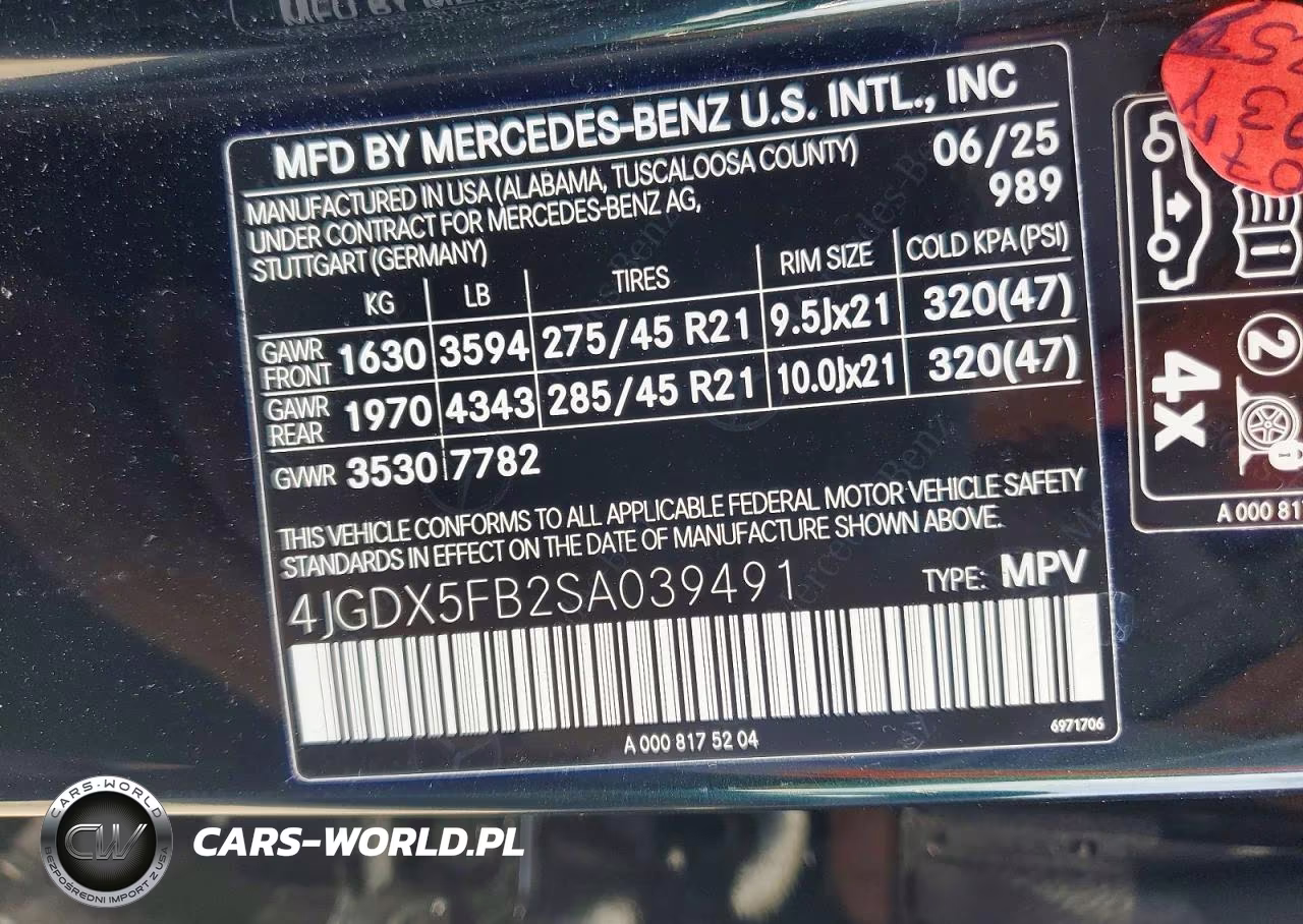 2025 Mercedes-Benz Eqs Suv 680 4Matic Maybach VIN:4JGDX5FB2SA039491 - 12